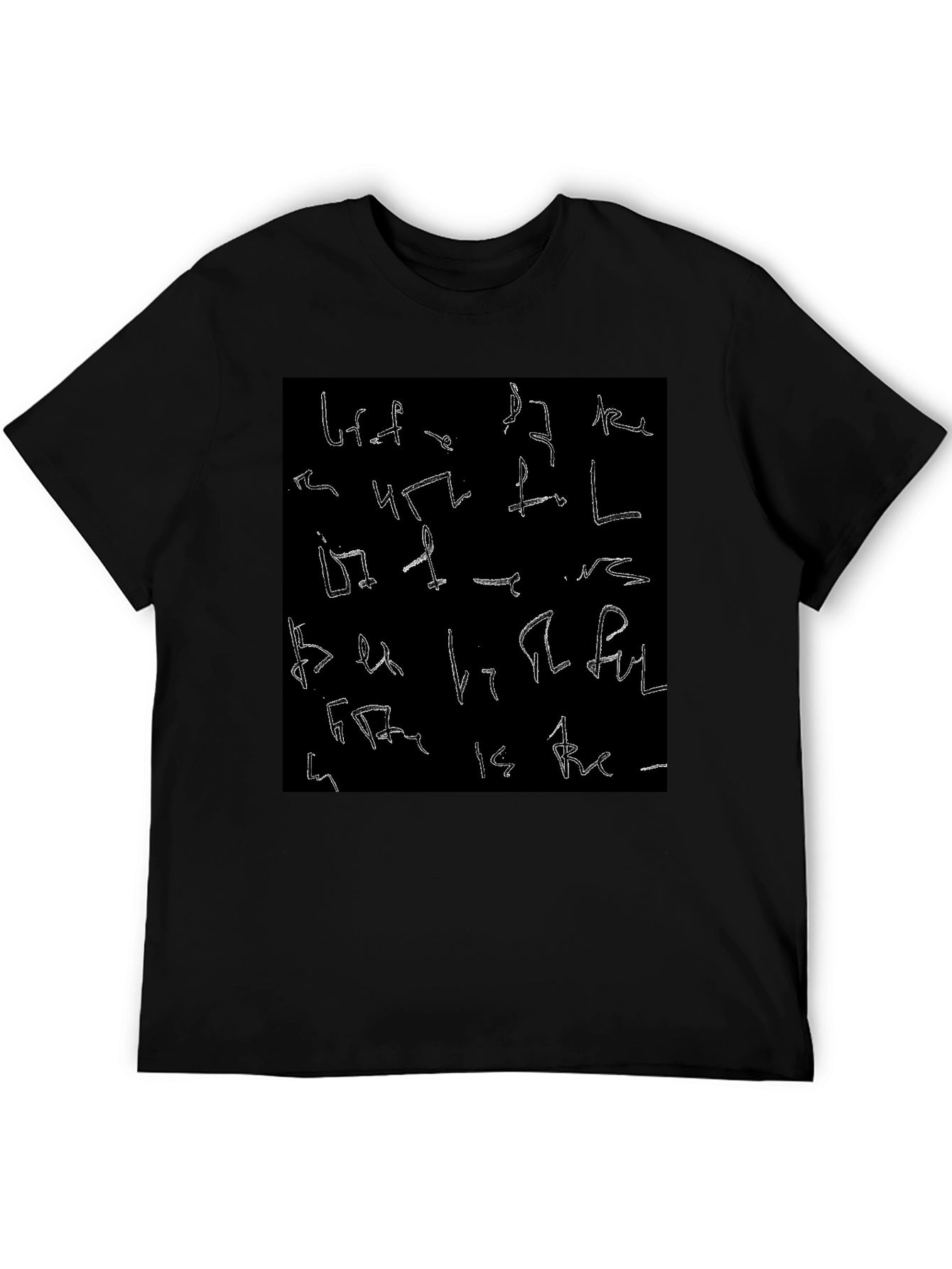 Abstract Symbol Black T-Shirt