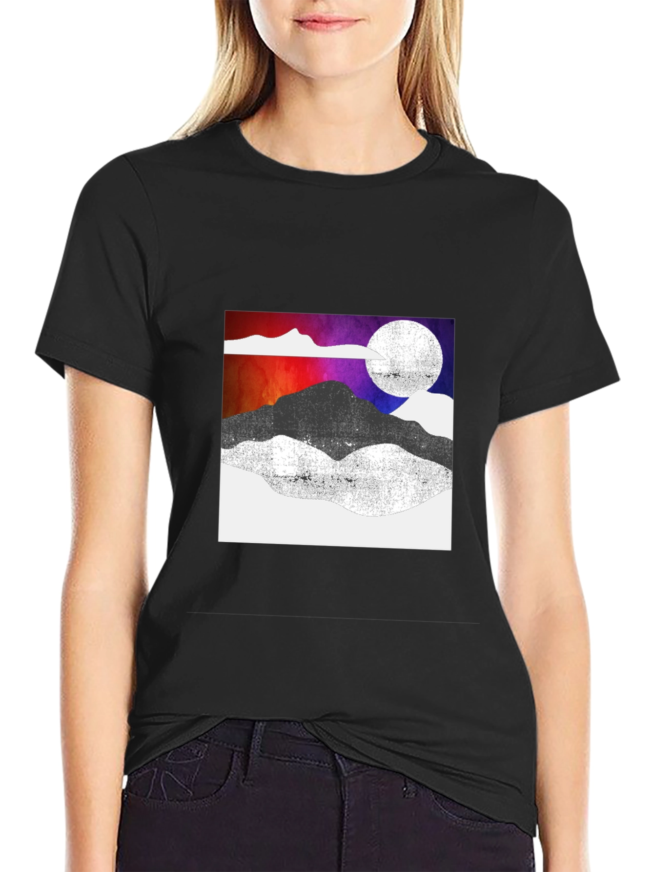 Mountains & Moon Graphic Tee