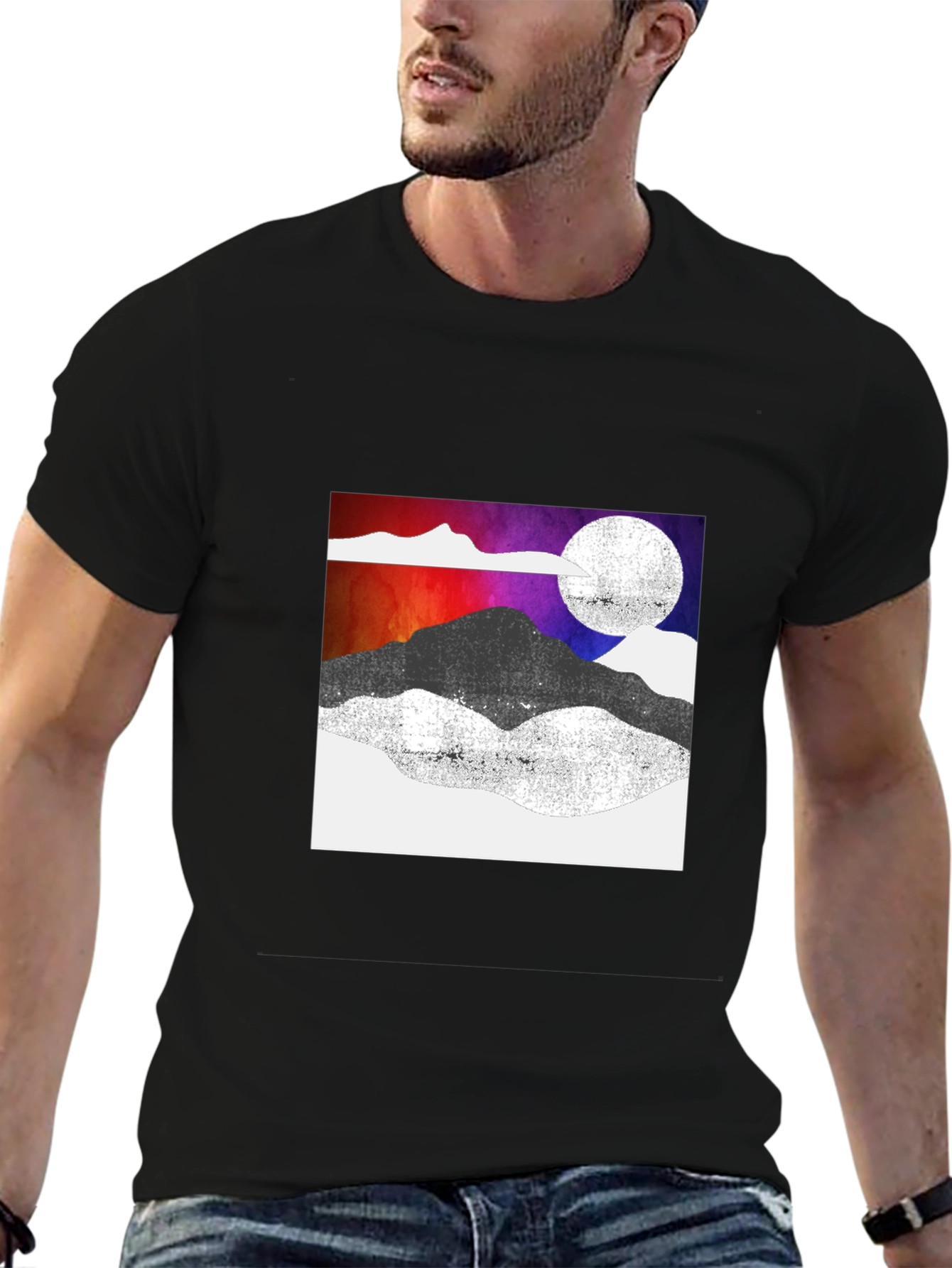 Mountains & Moon Graphic Tee