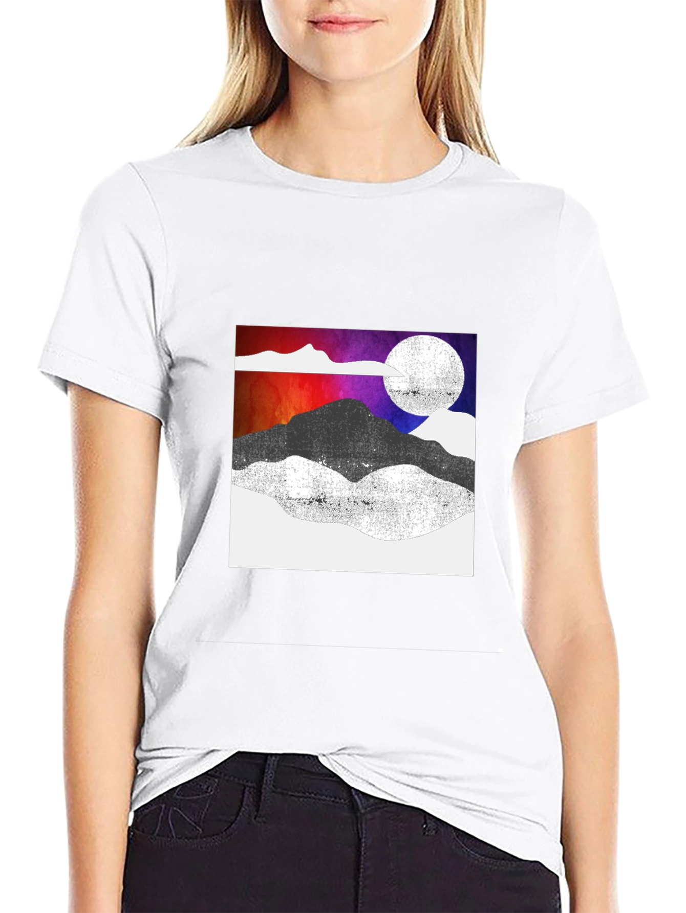 Mountains & Moon Graphic Tee