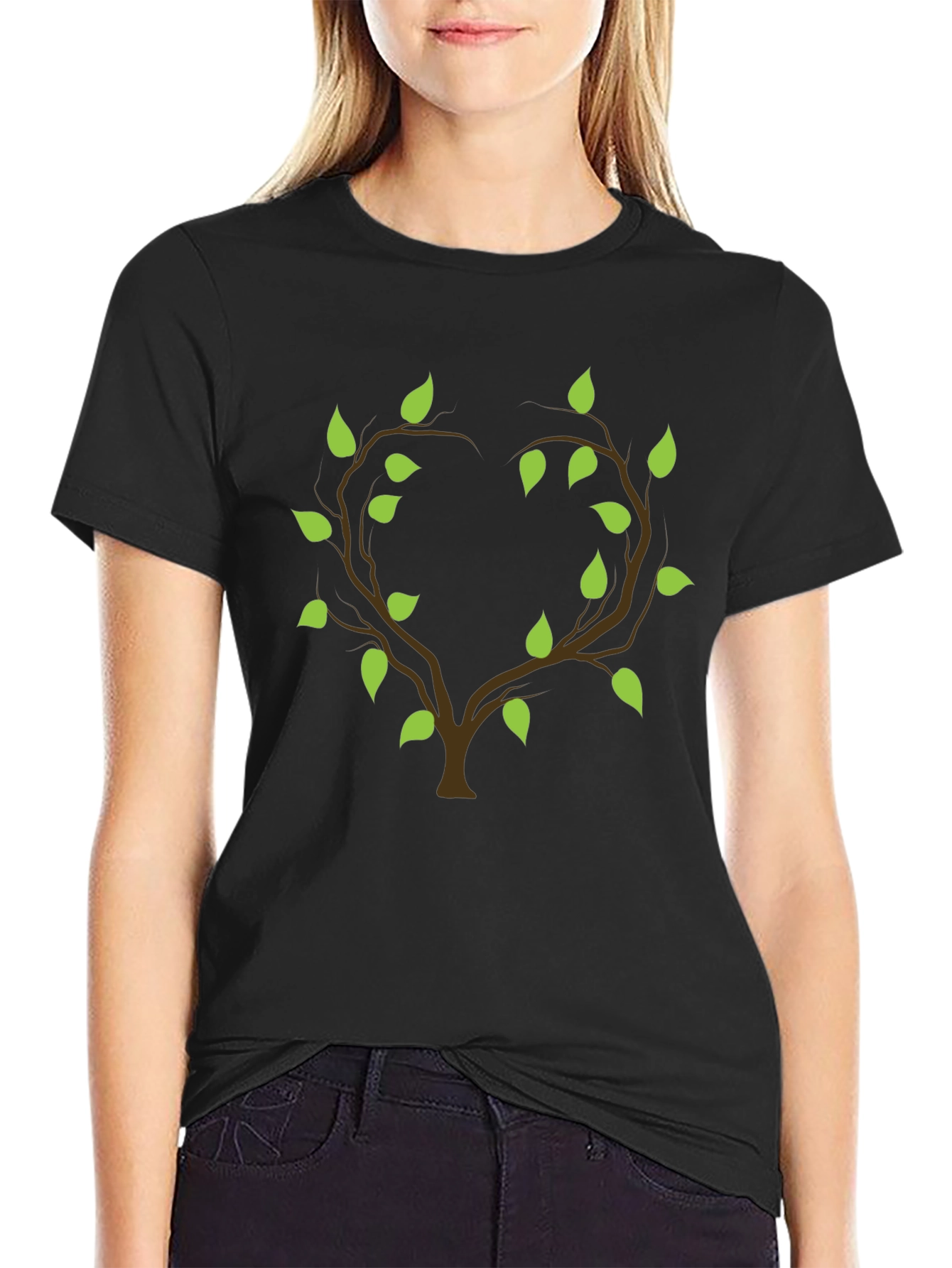 Heart Tree Graphic Tee - Nature Inspired Design