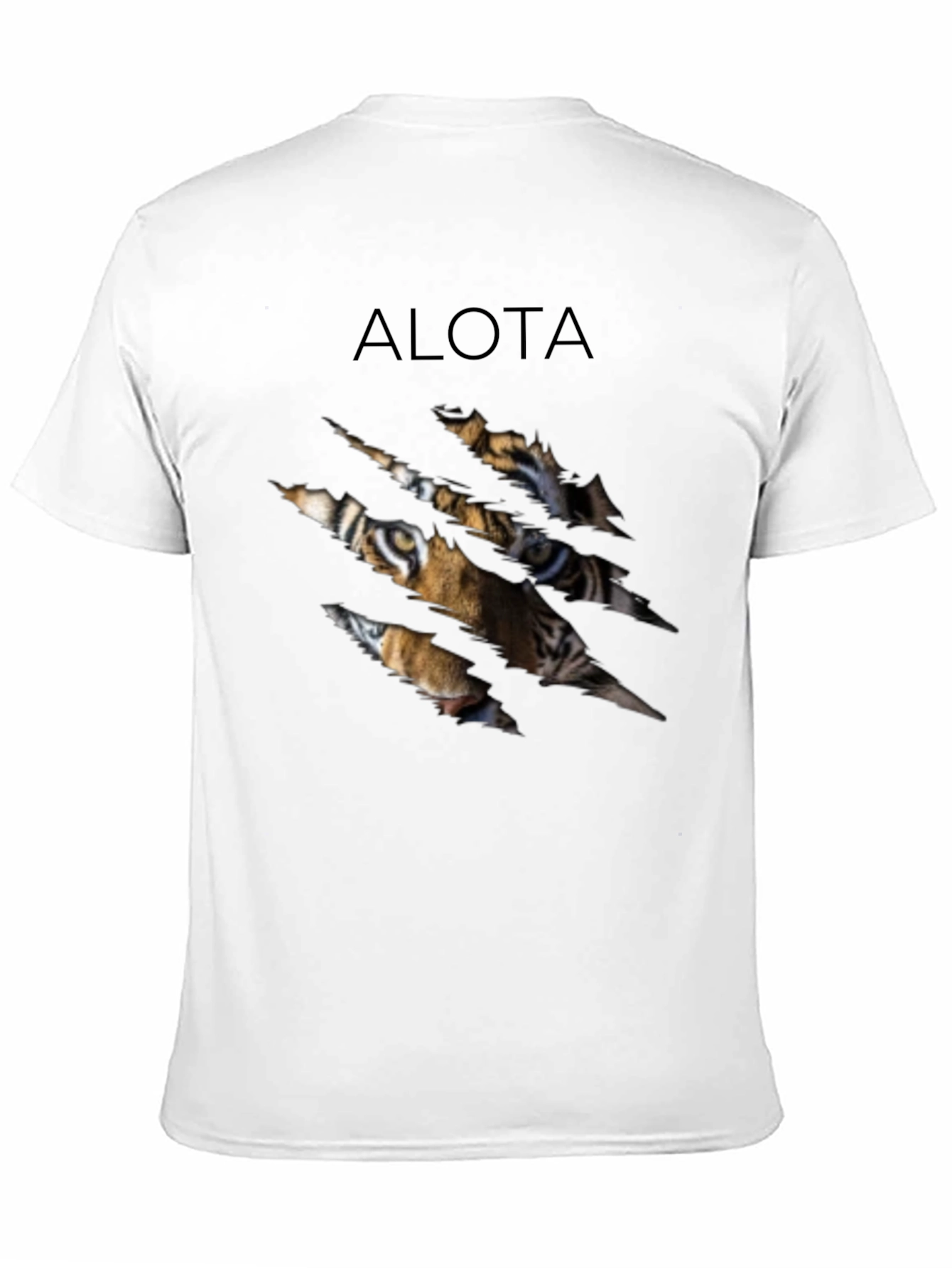 ALOTA Tiger Graphic Black T-Shirt
