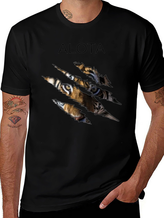 ALOTA Tiger Graphic Black T-Shirt