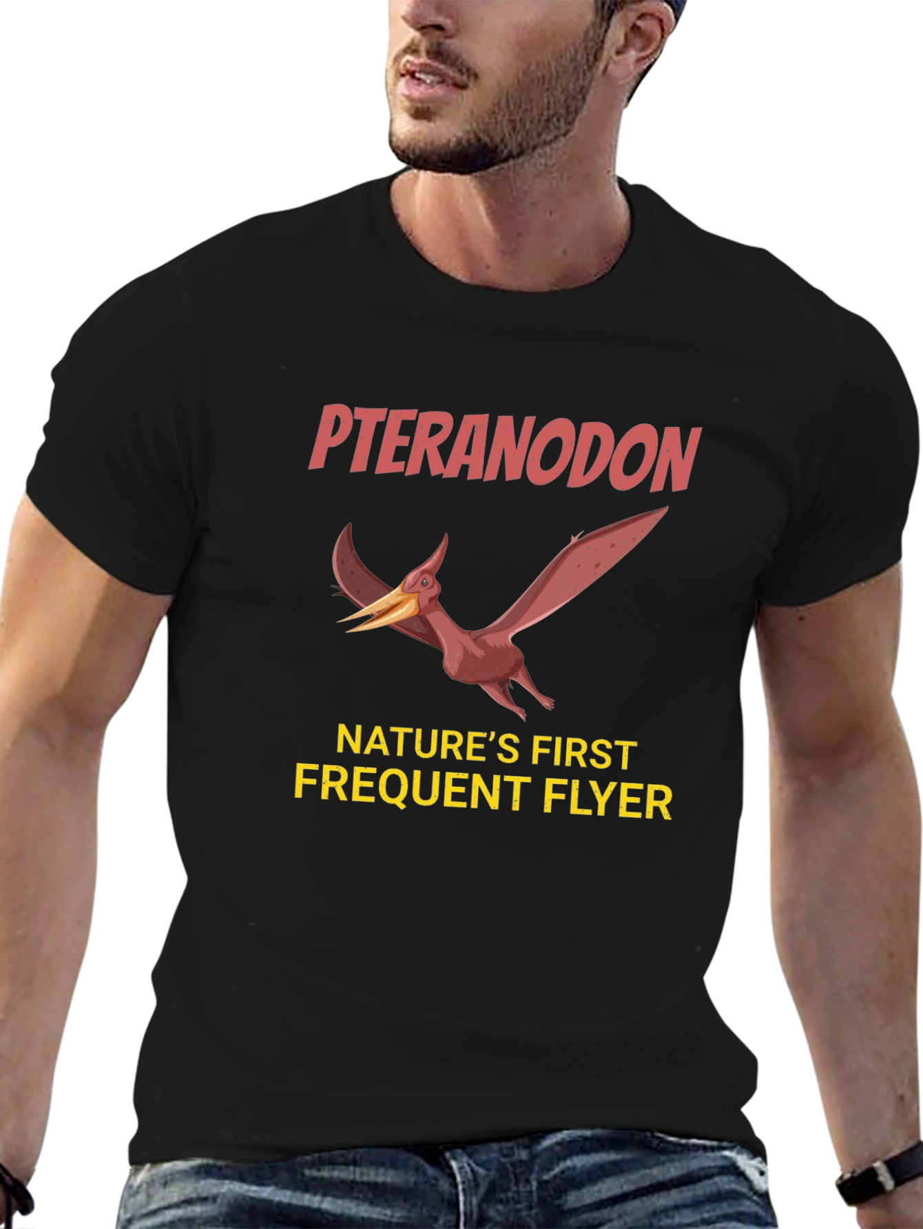 Pteranodon Natures First Frequent Flyer Graphic T-Shirt