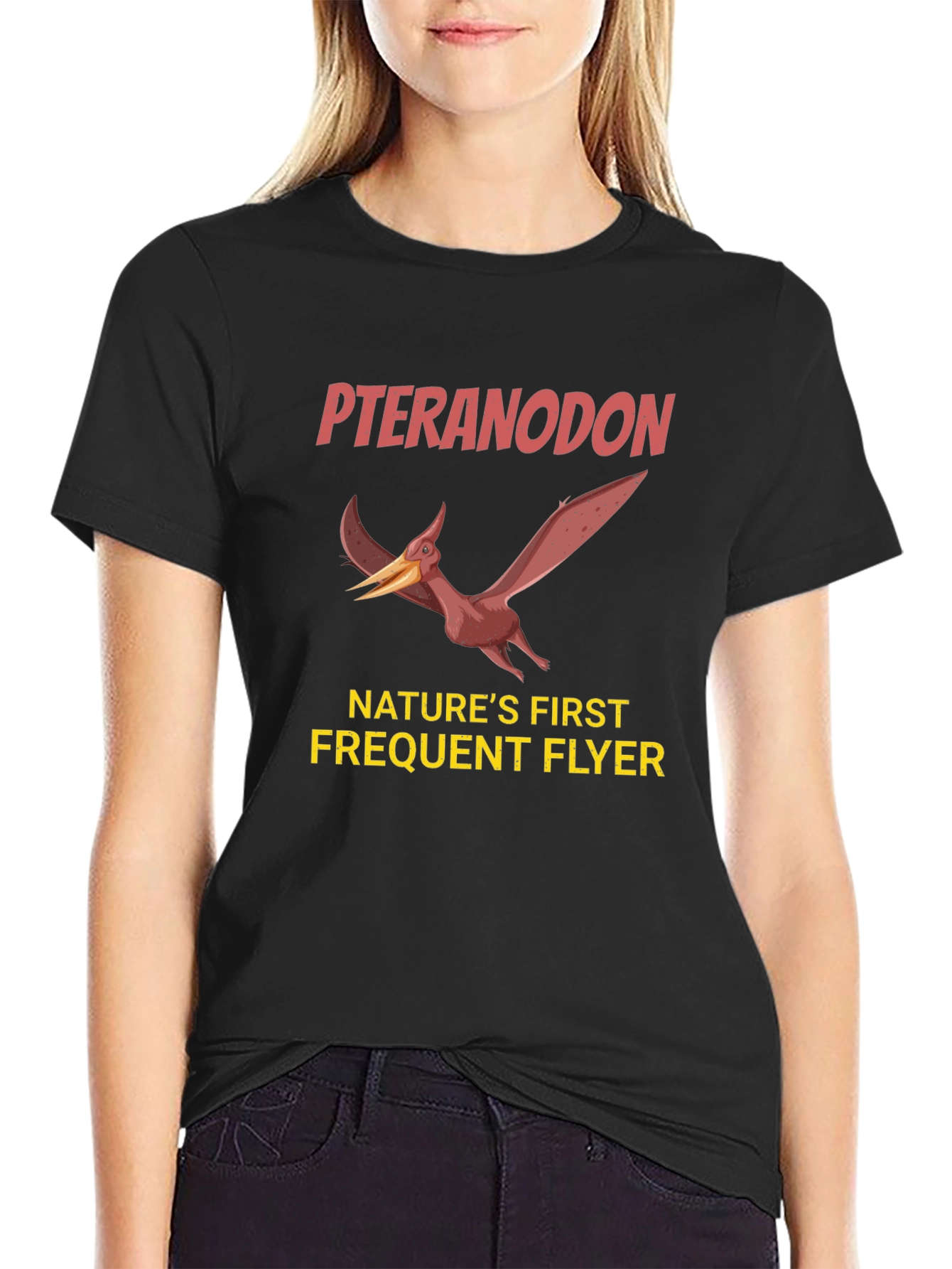 Pteranodon Natures First Frequent Flyer Graphic T-Shirt