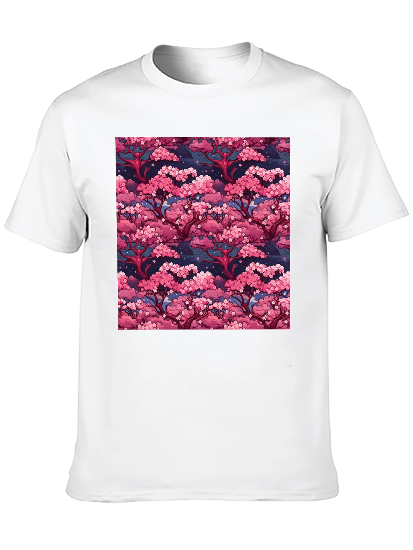 Cherry Blossom Tree Art Black Graphic Tee