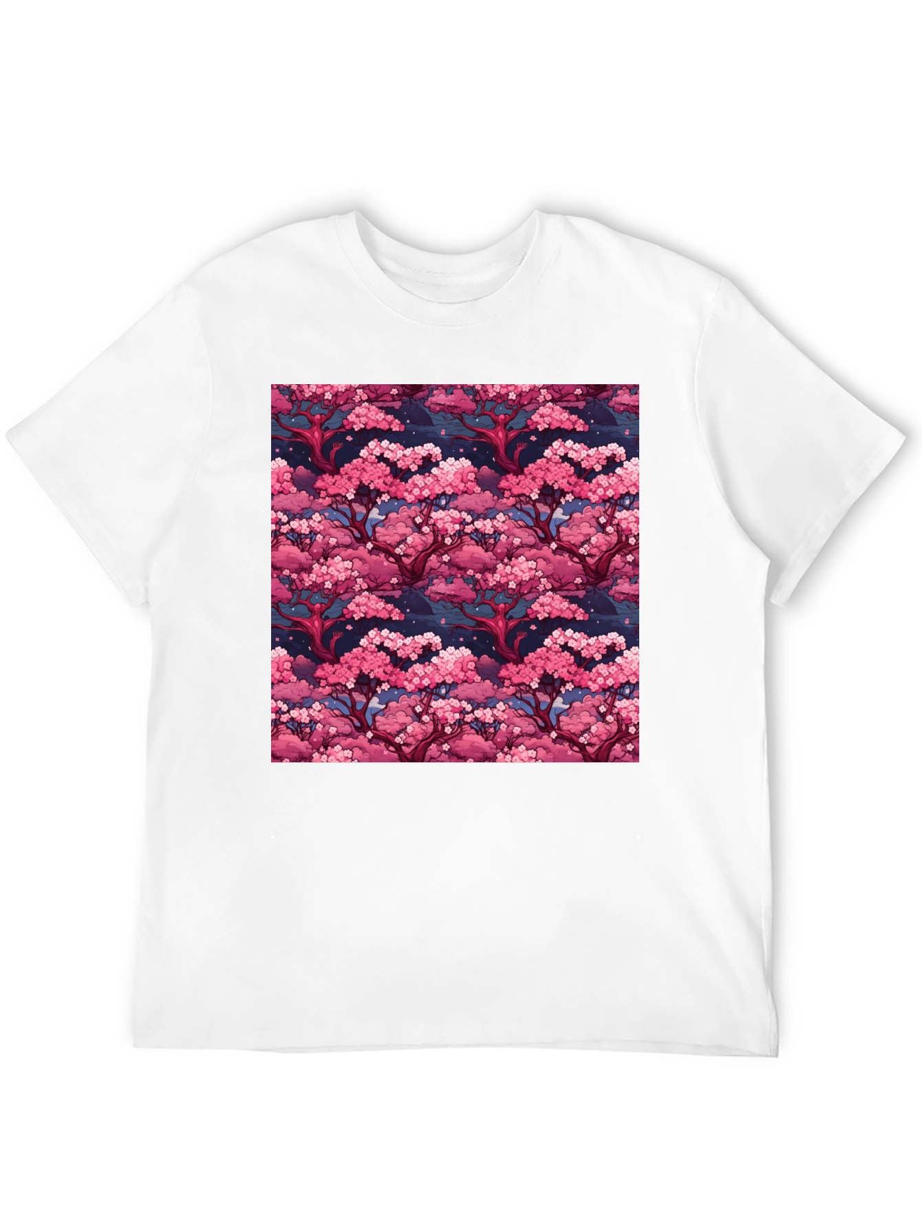 Cherry Blossom Tree Art Black Graphic Tee