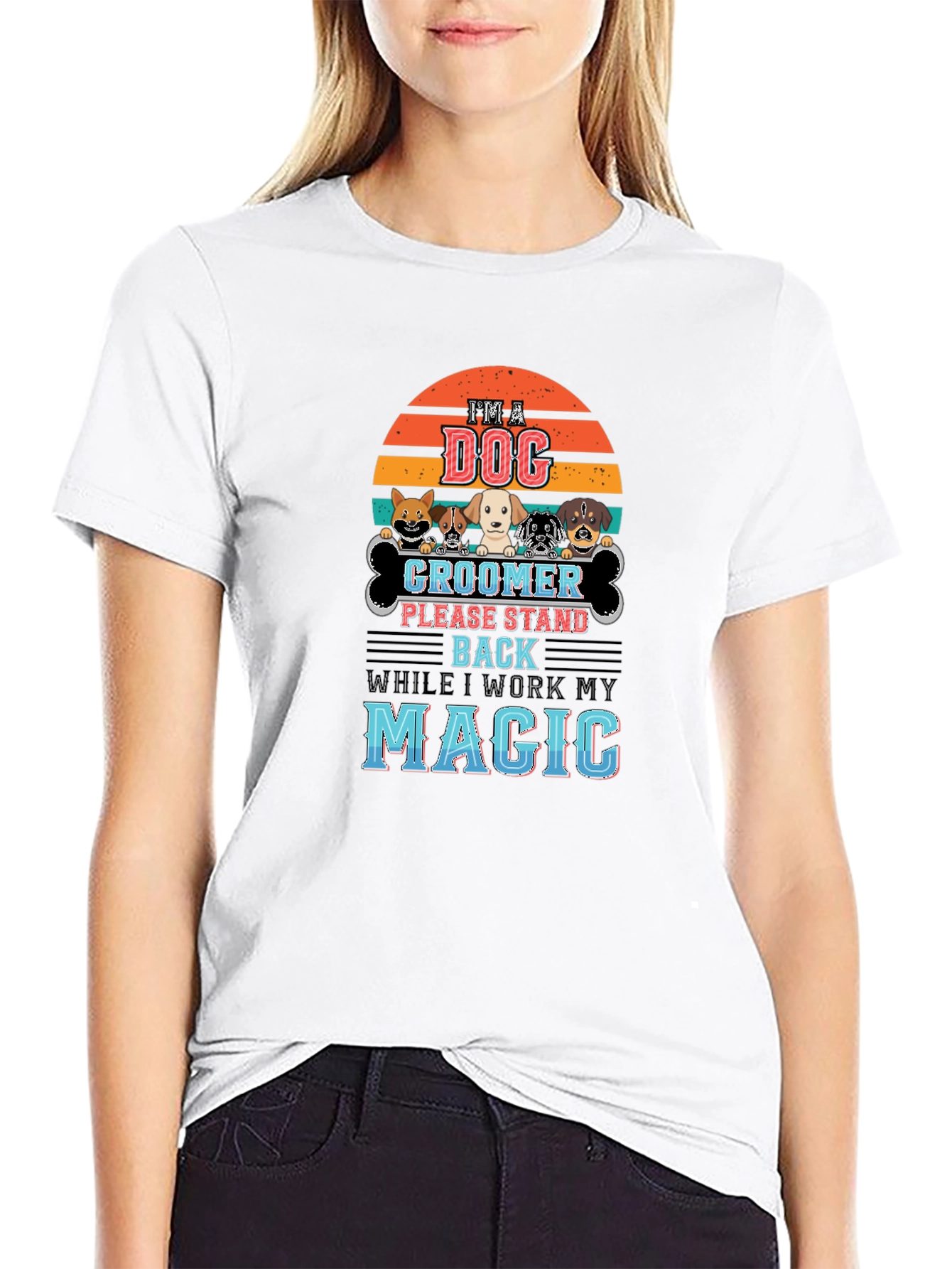 Dog Groomer T-Shirt - Im A Dog Groomer Magic