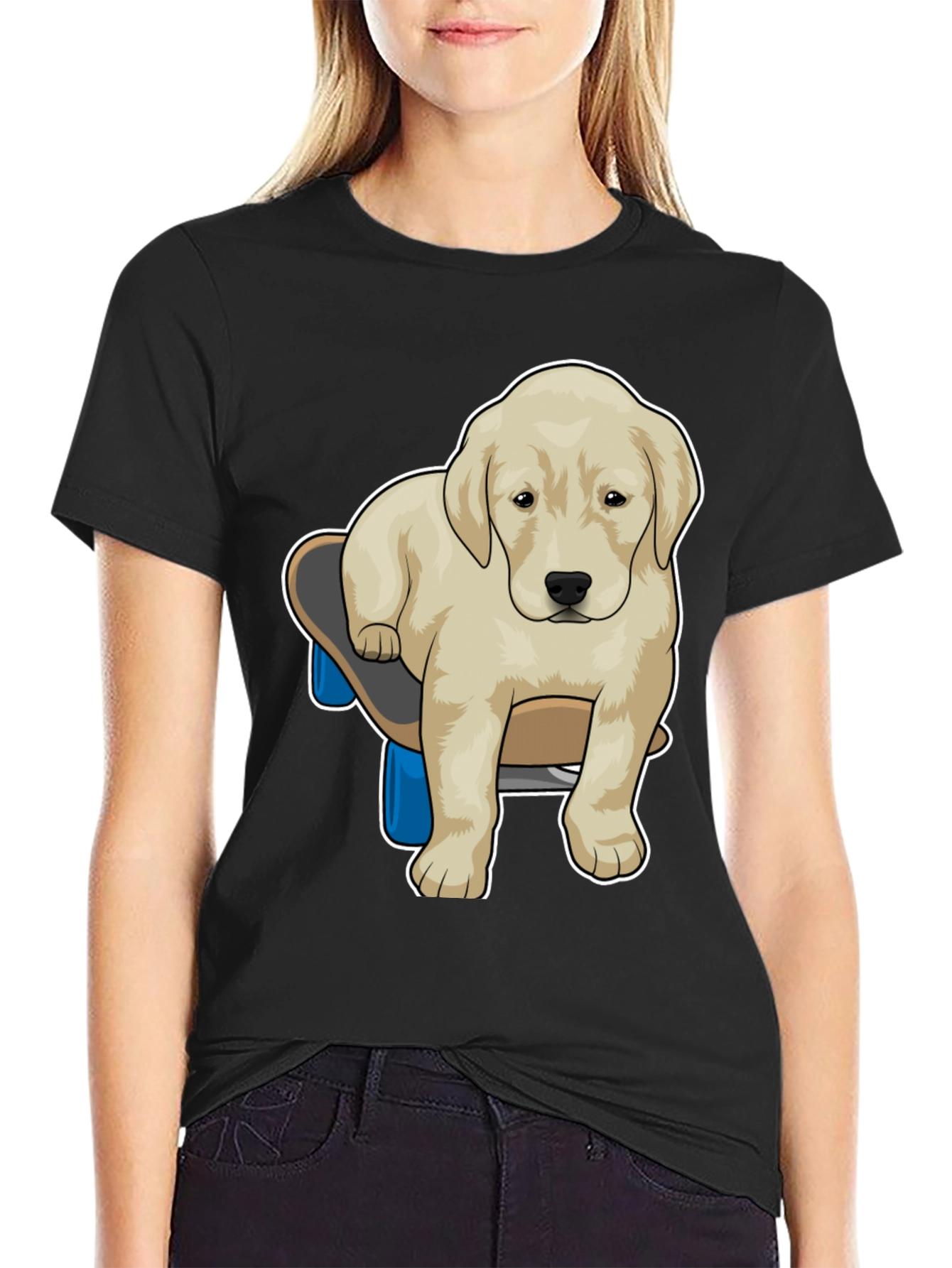 Skateboarding Dog Graphic Tee