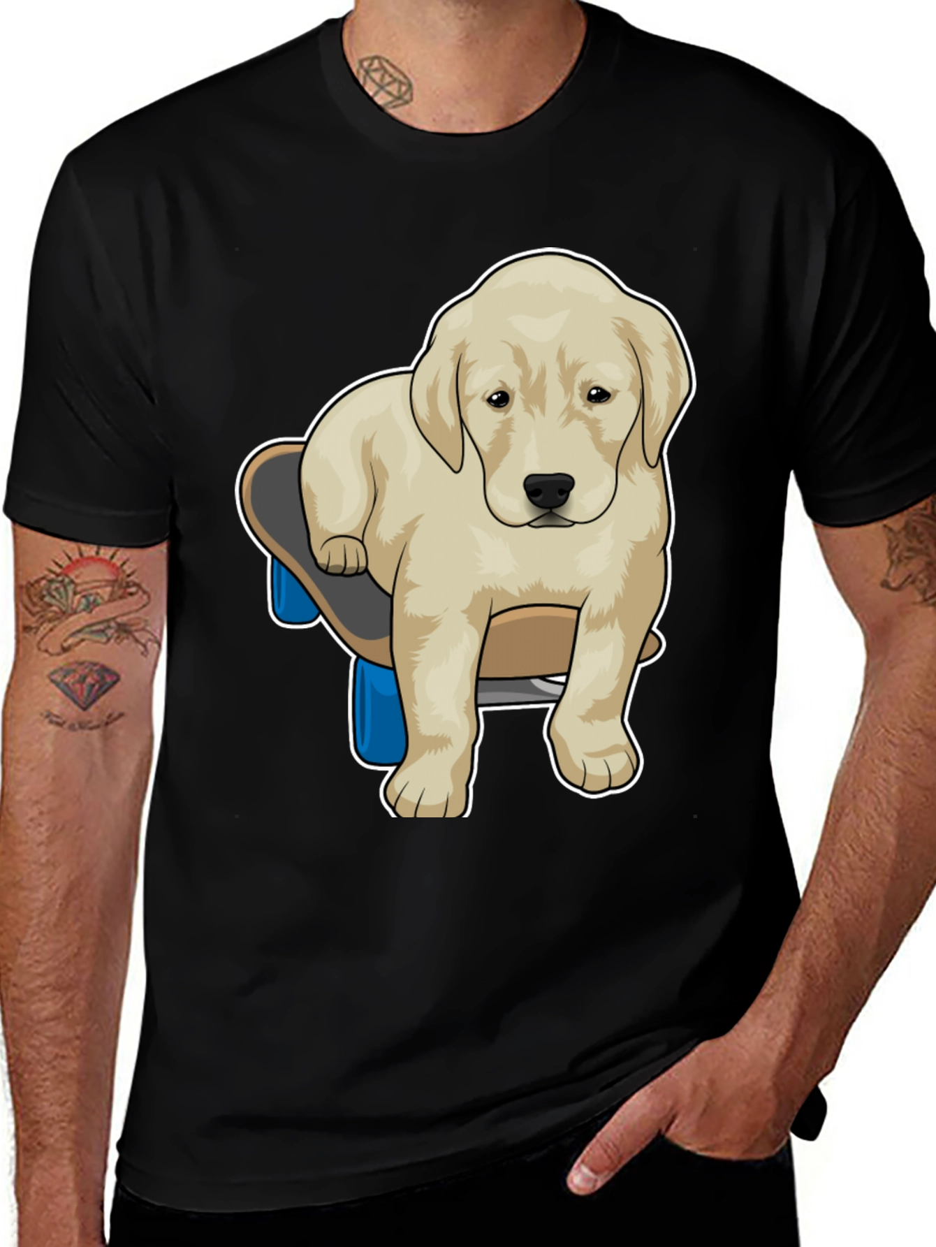 Skateboarding Dog Graphic Tee