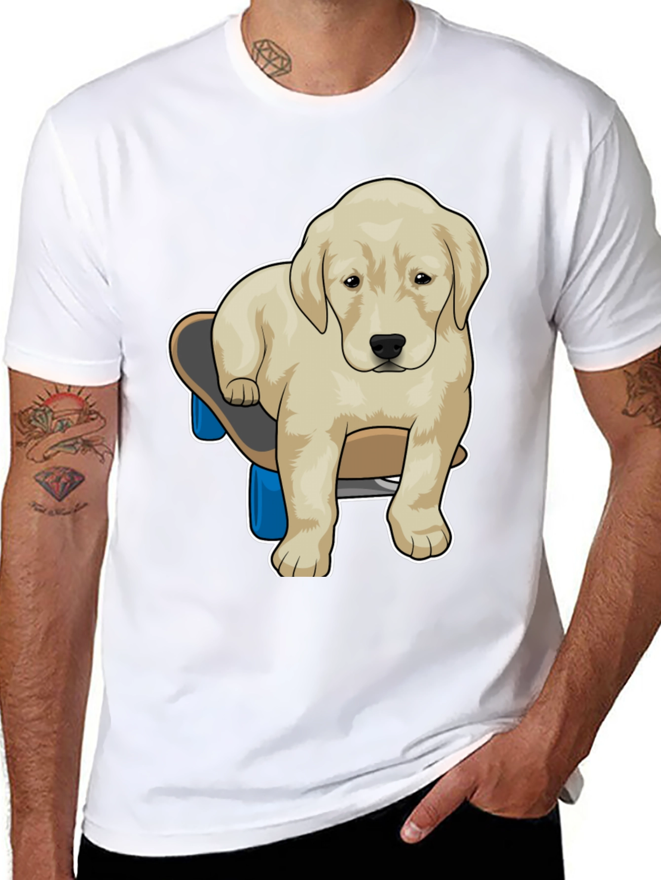 Skateboarding Dog Graphic Tee