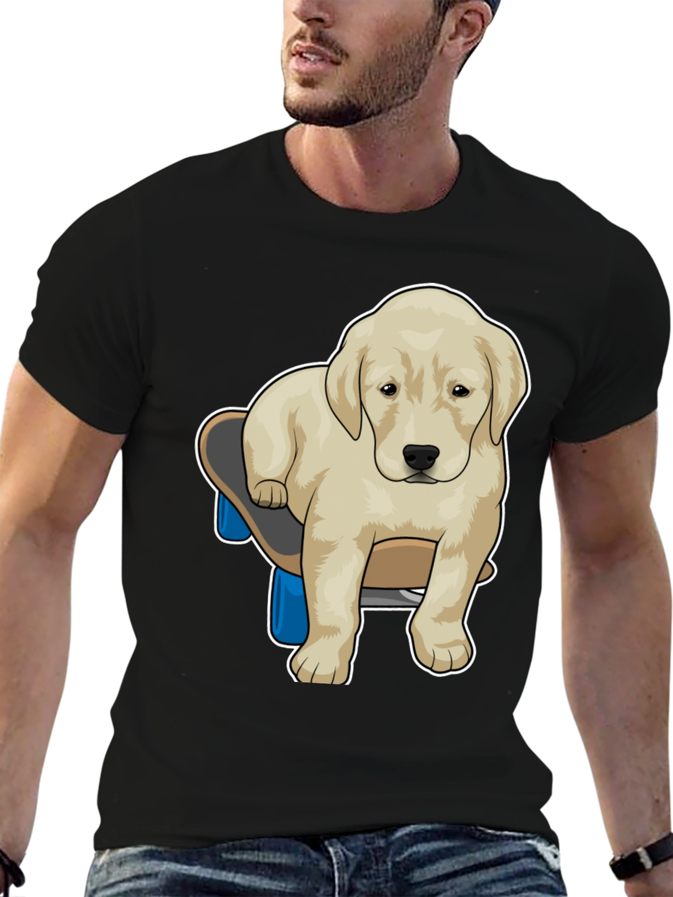 Skateboarding Dog Graphic Tee