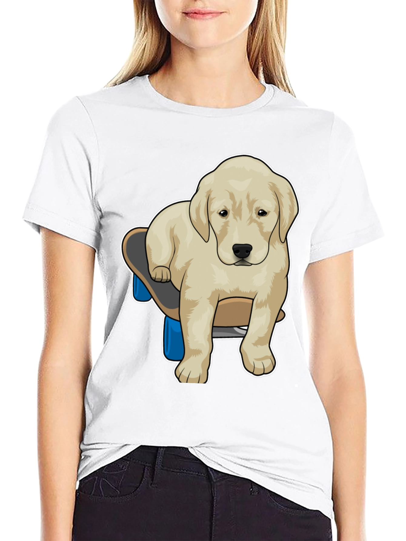 Skateboarding Dog Graphic Tee