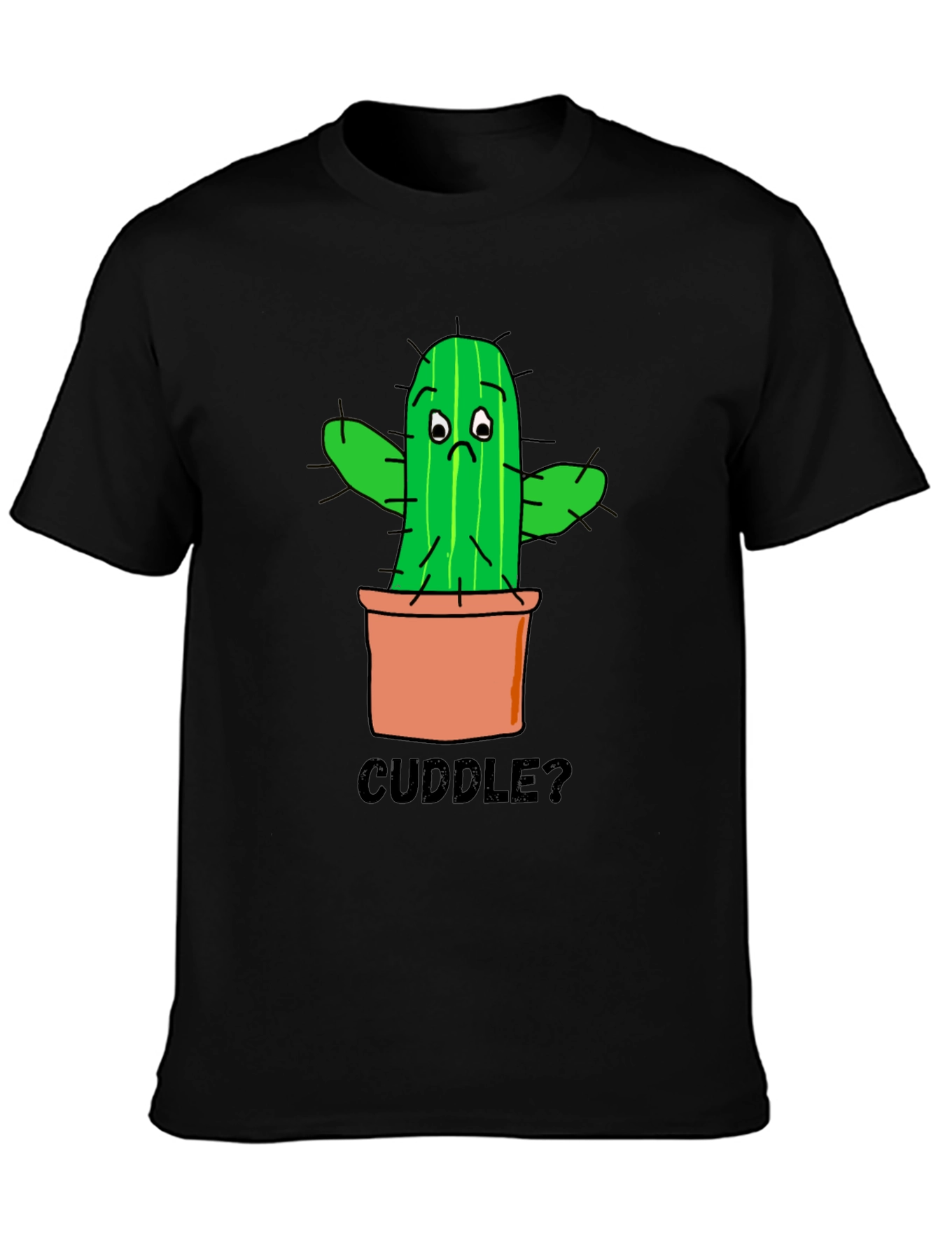 Cuddle Cactus Graphic T-Shirt - Soft Cotton Tee