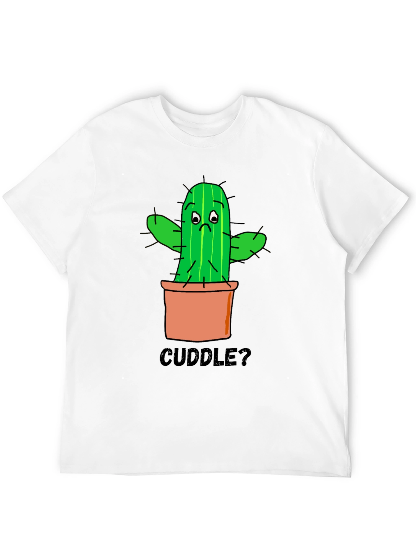 Cuddle Cactus Graphic T-Shirt - Soft Cotton Tee