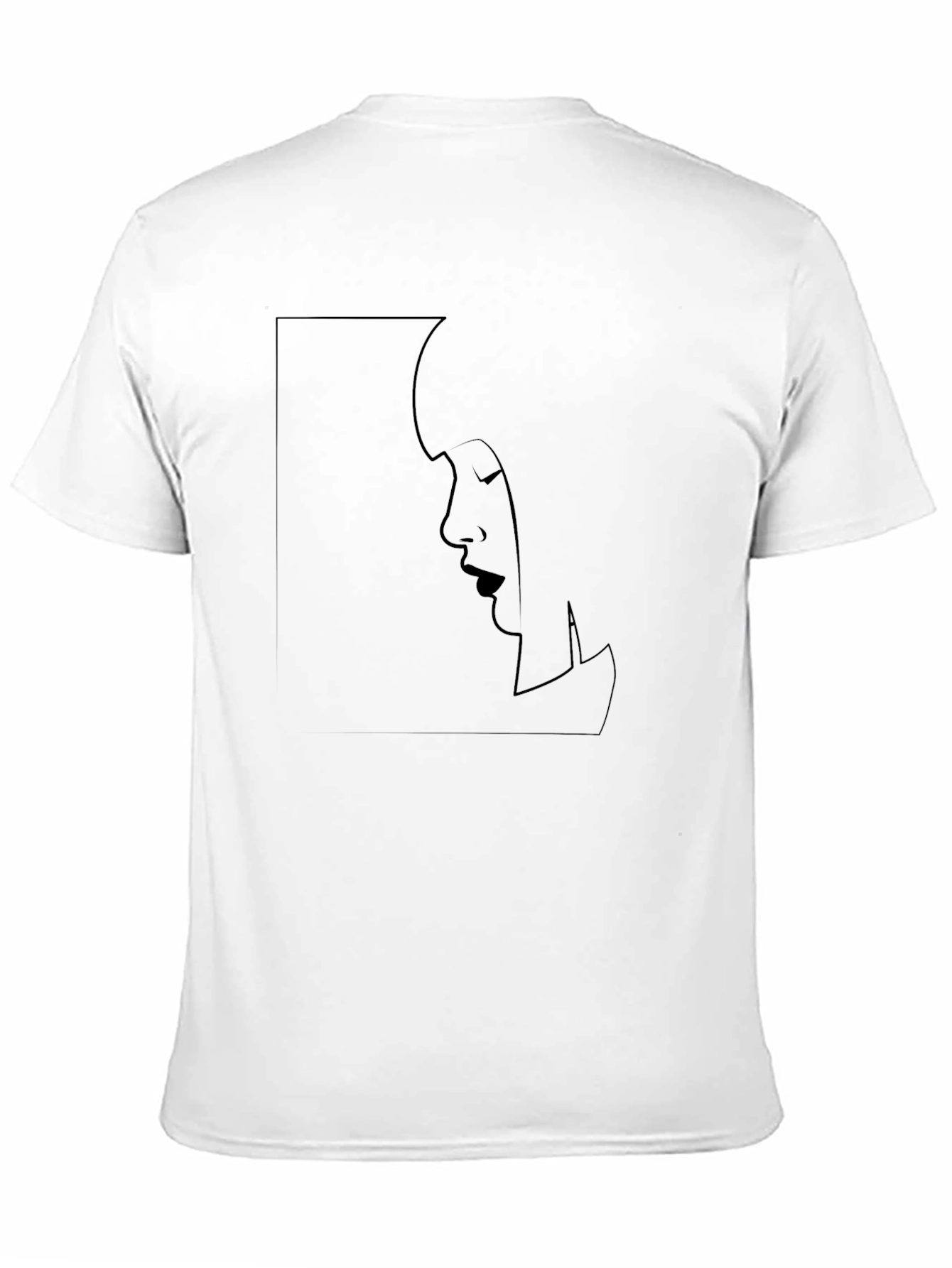 Modern Silhouette Graphic Black T-Shirt
