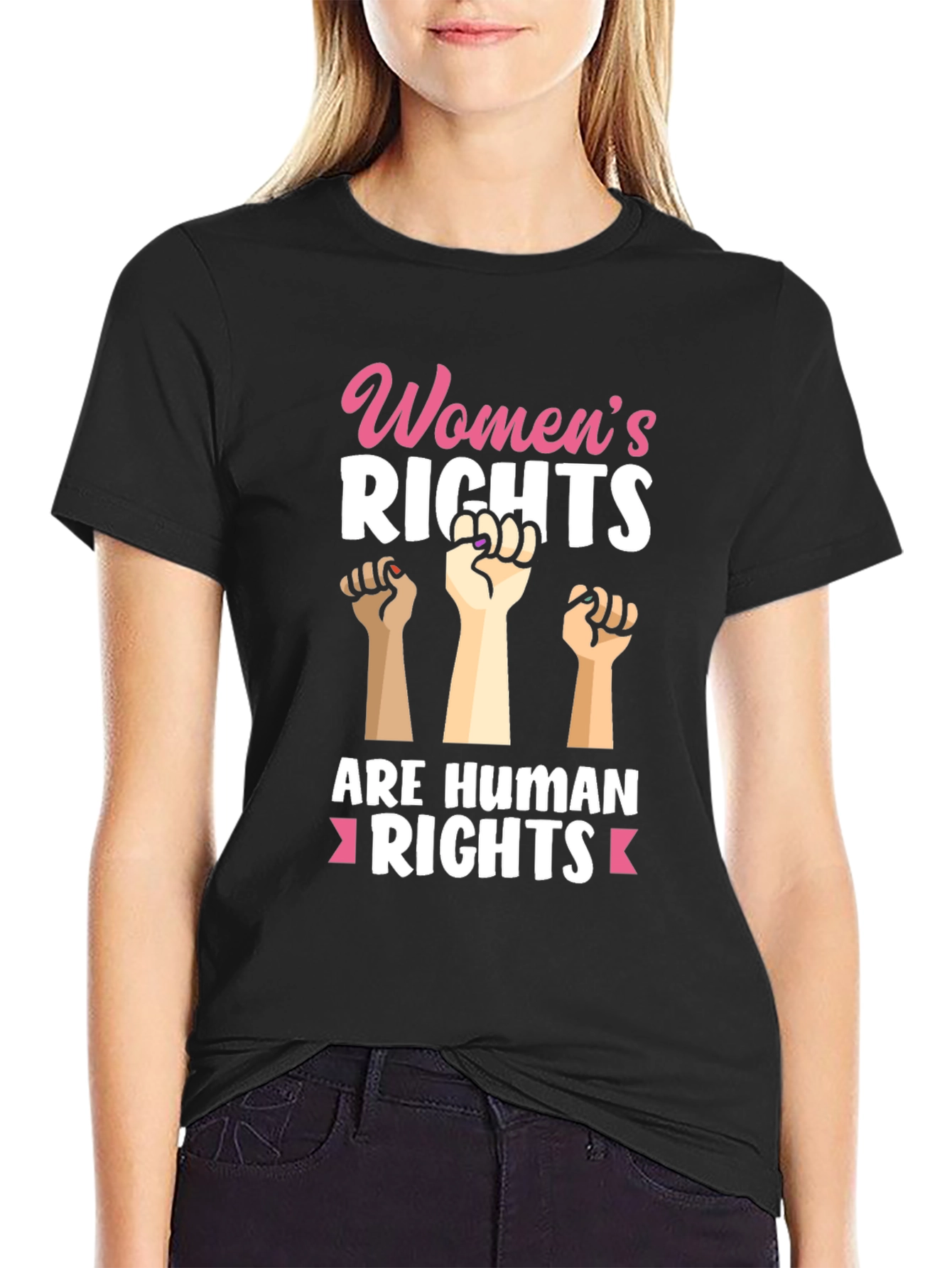 Womens Rights Are Human Rights Graphic Tee