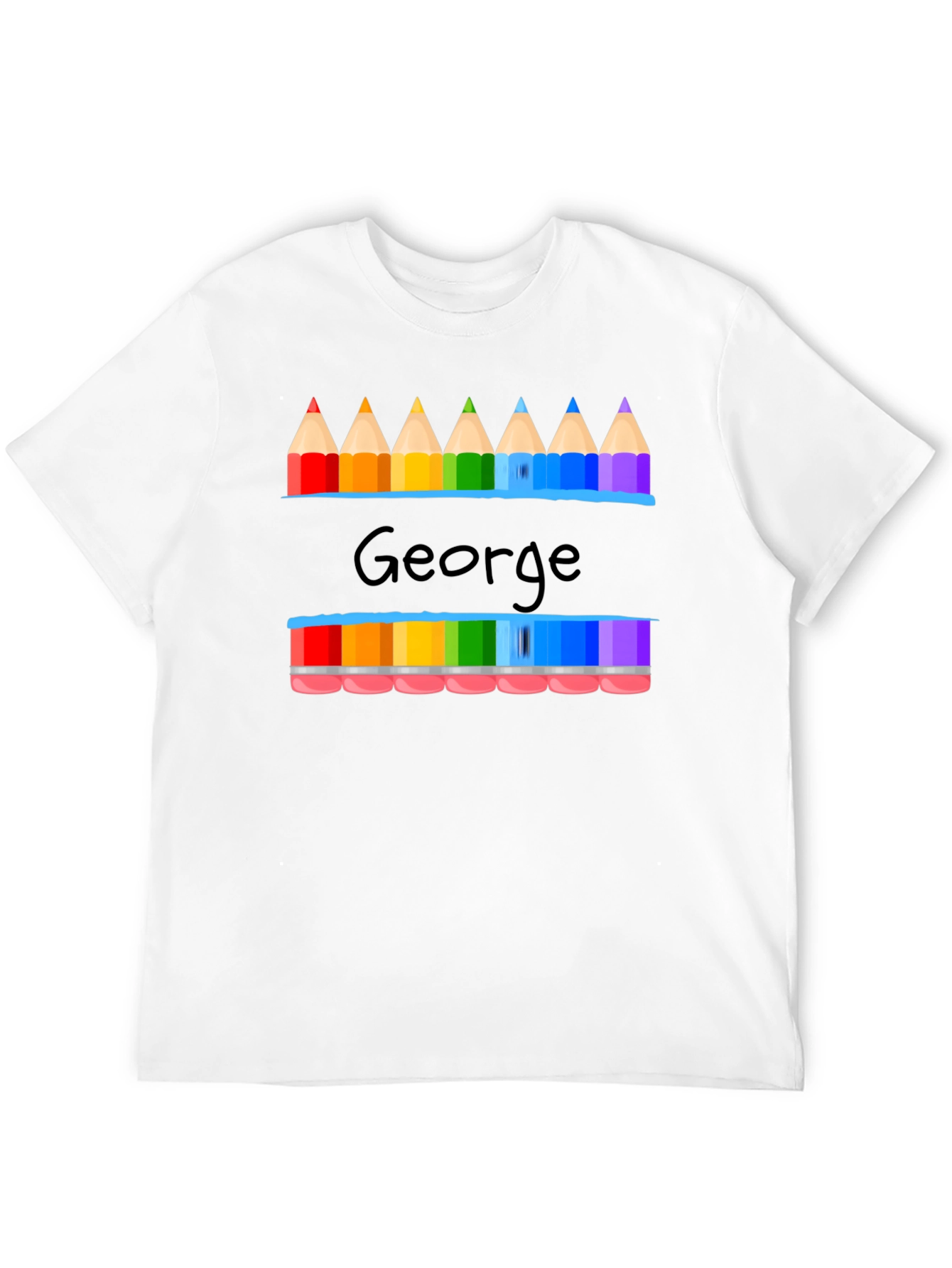 George Pencil Rainbow Graphic T-Shirt