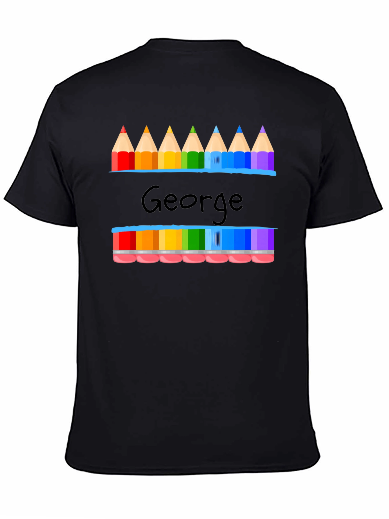 George Pencil Rainbow Graphic T-Shirt