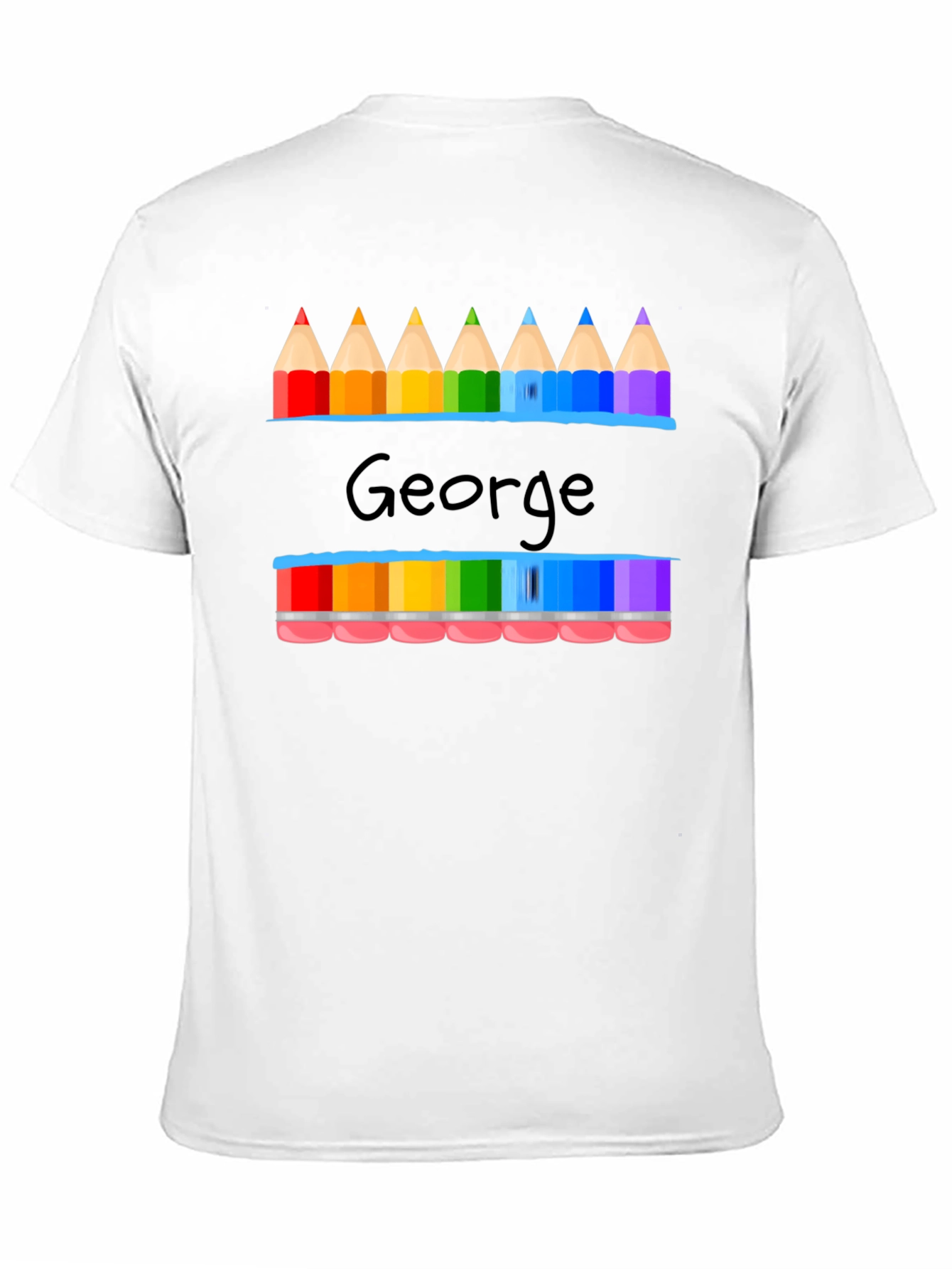 George Pencil Rainbow Graphic T-Shirt