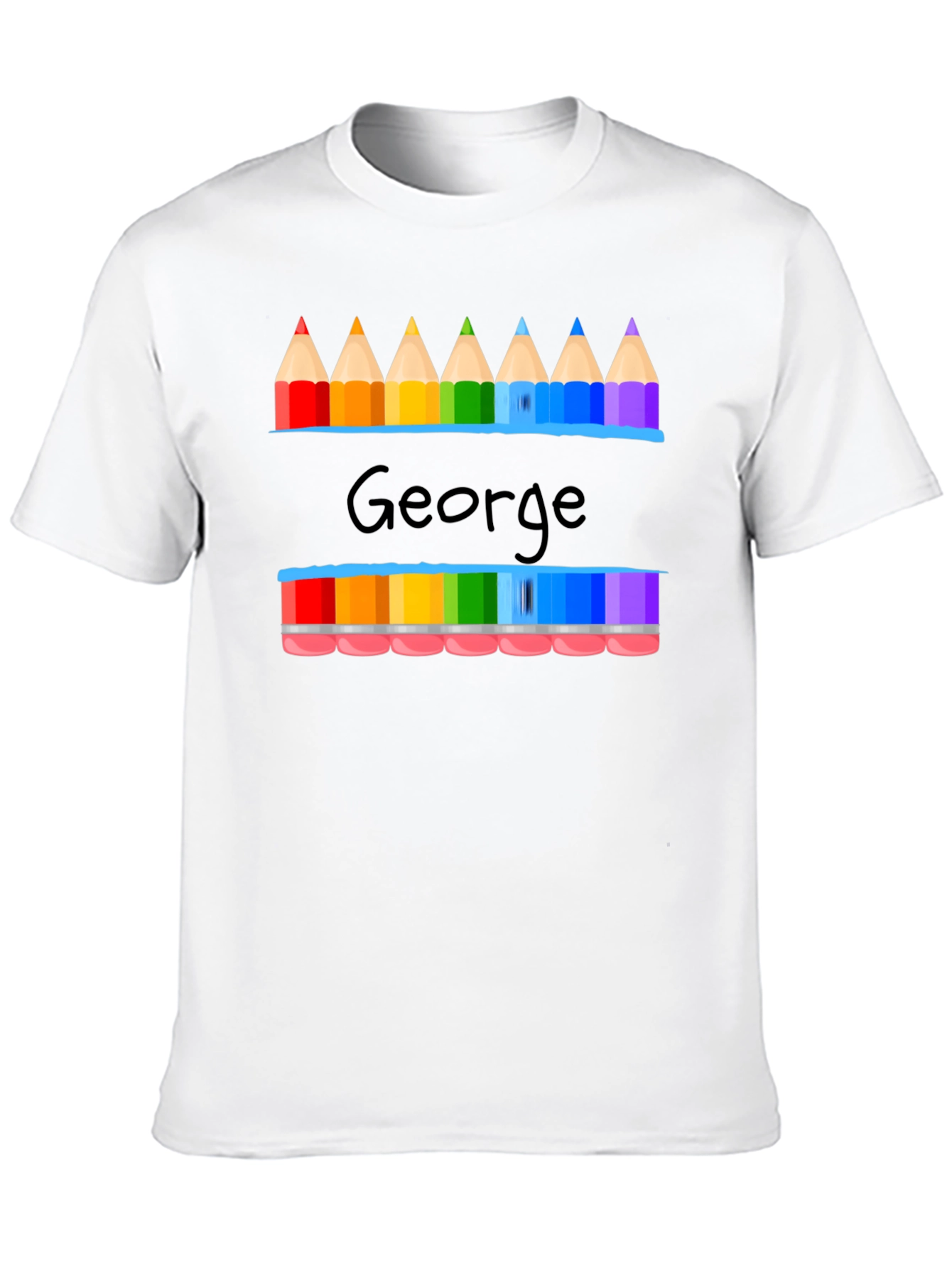 George Pencil Rainbow Graphic T-Shirt