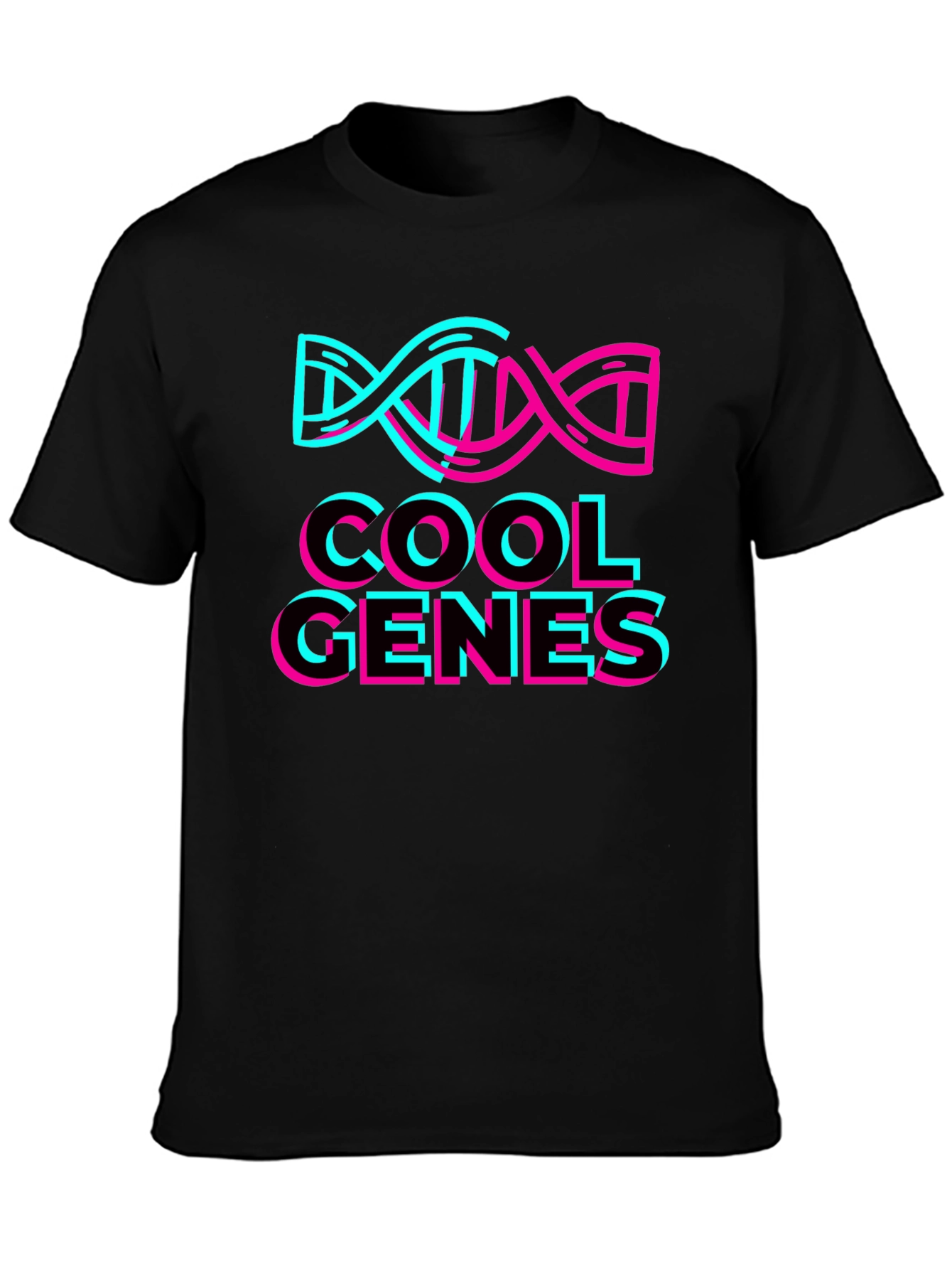Cool Genes Graphic Tee - Stylish DNA Design