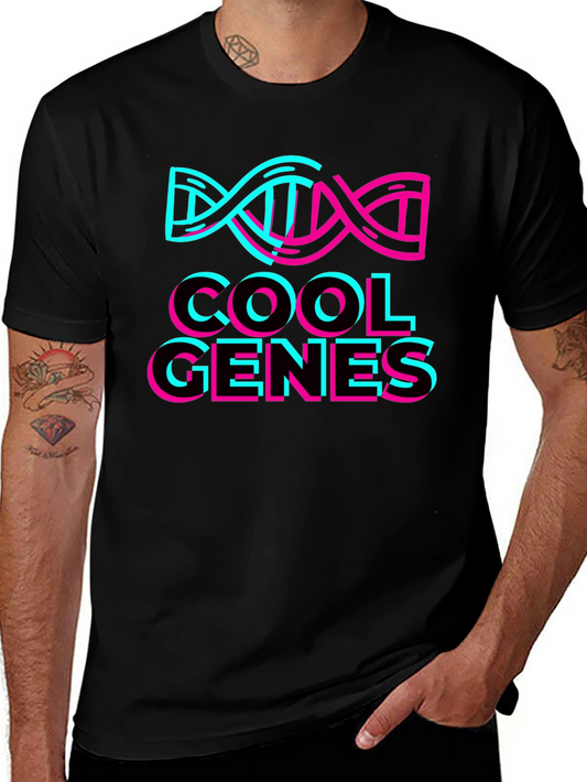 Cool Genes Graphic Tee - Stylish DNA Design
