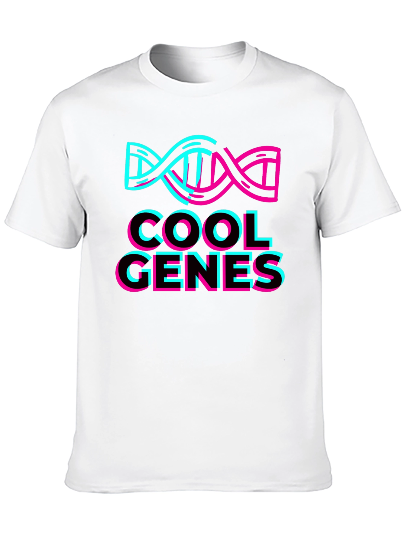Cool Genes Graphic Tee - Stylish DNA Design