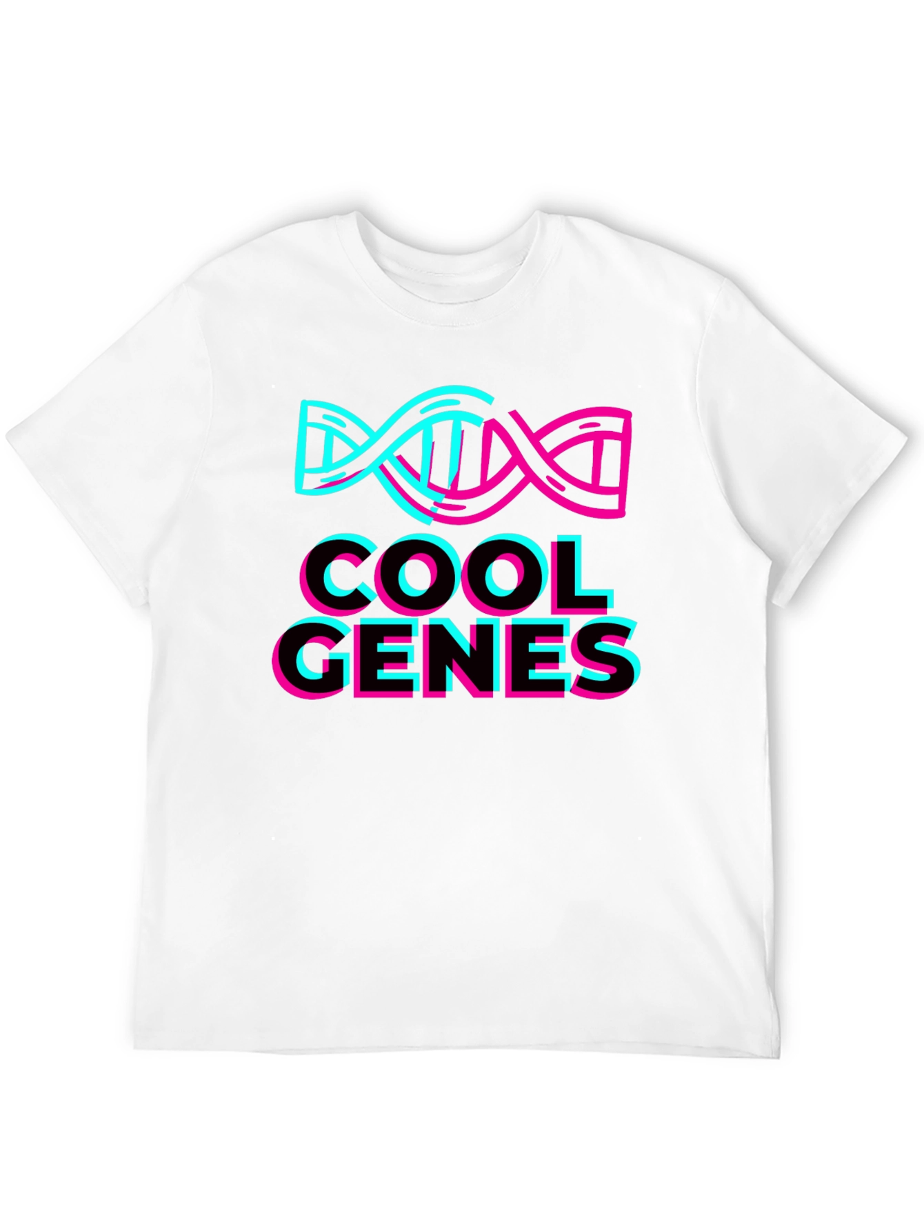 Cool Genes Graphic Tee - Stylish DNA Design