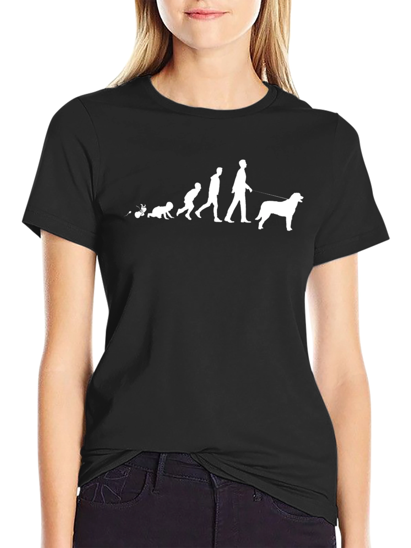 Evolution of Man and Dog T-Shirt