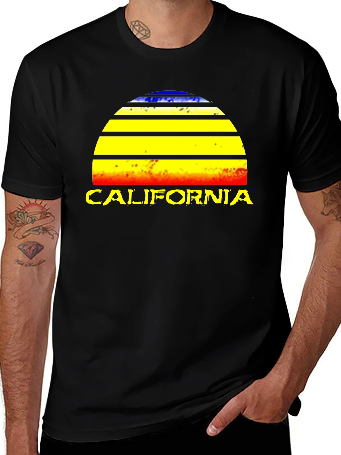 California Sunset Graphic T-Shirt - Retro Style Tee
