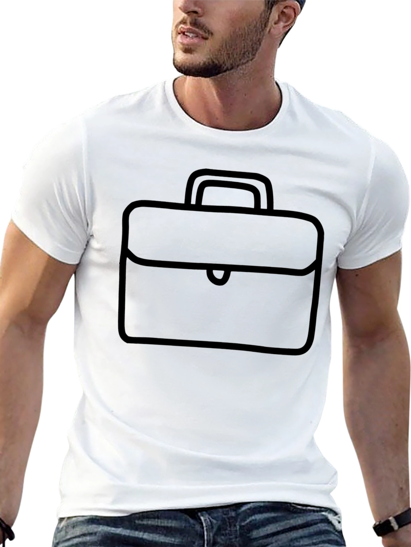 Briefcase Graphic Tee - Stylish & Functional