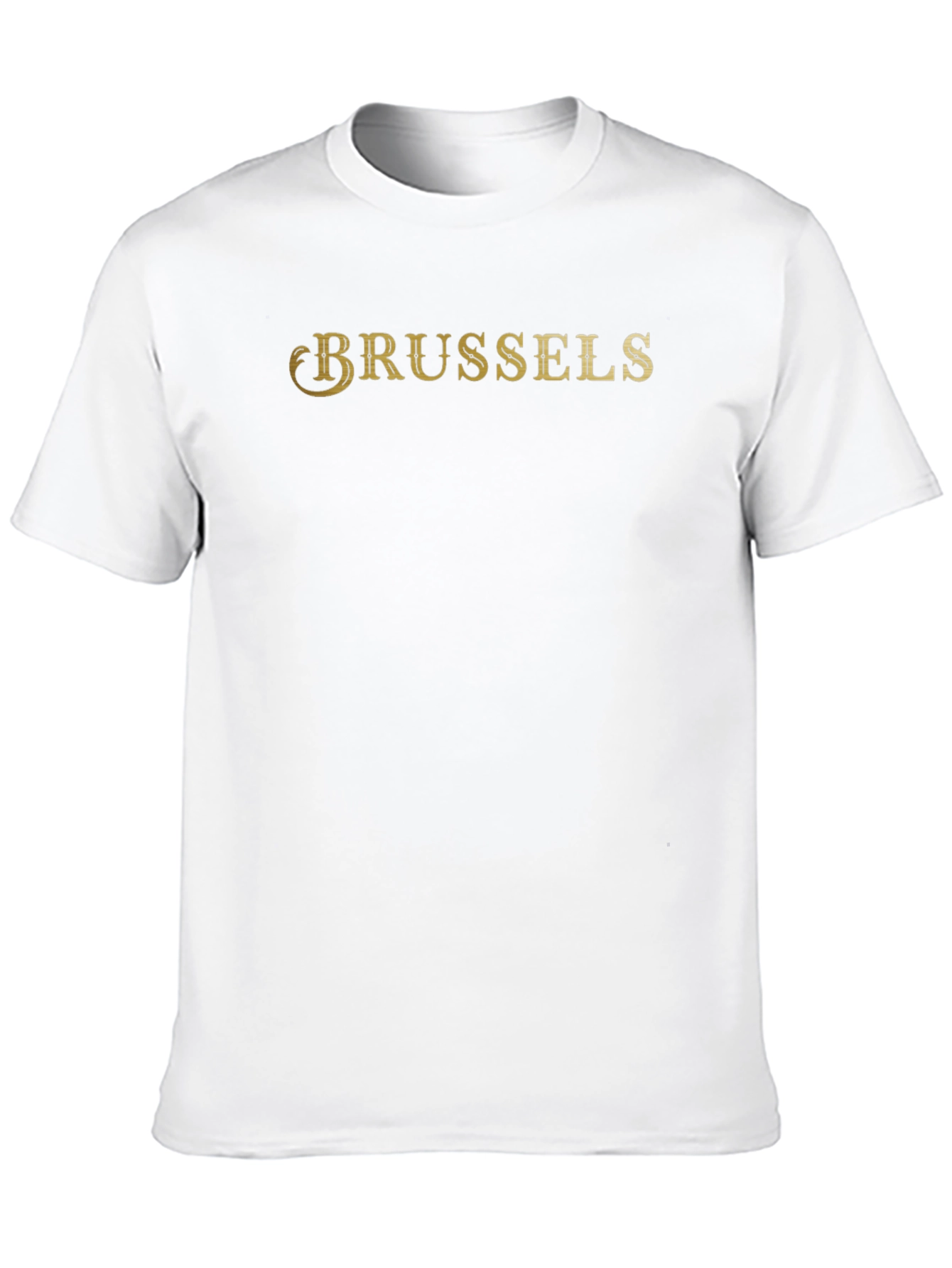 Brussels T-Shirt - Classic Gold Print