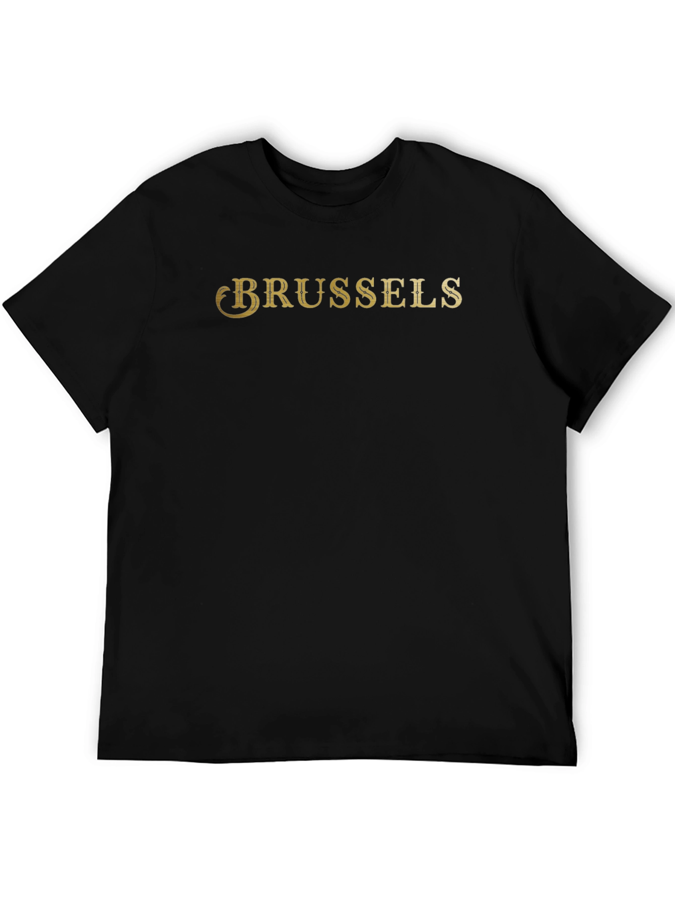 Brussels T-Shirt - Classic Gold Print
