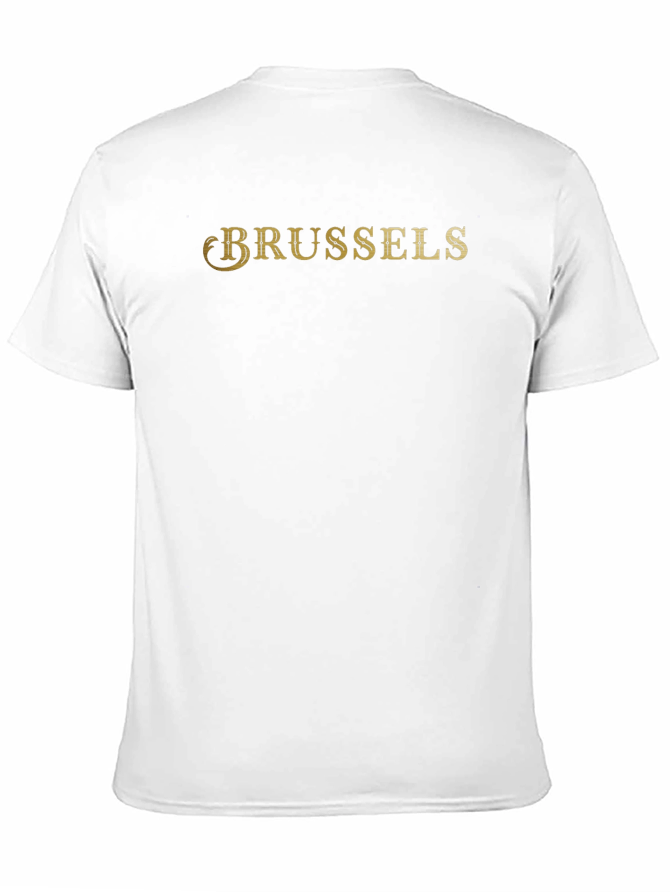 Brussels T-Shirt - Classic Gold Print