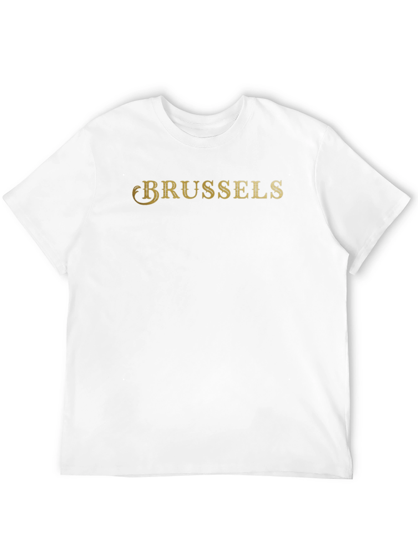 Brussels T-Shirt - Classic Gold Print