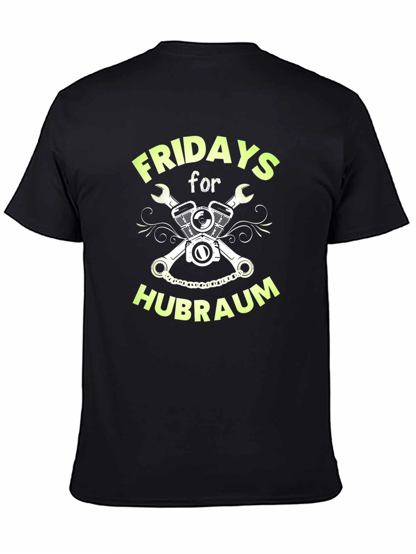 Fridays for Hubraum Graphic T-Shirt - Black