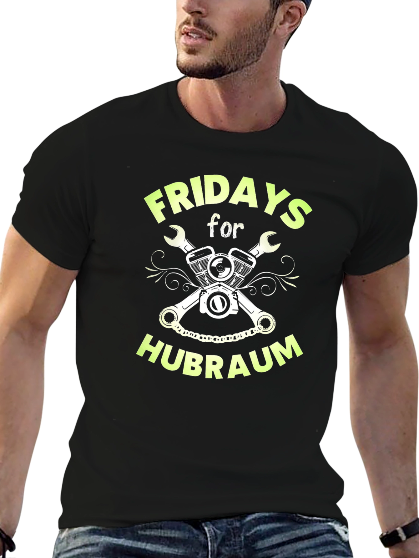 Fridays for Hubraum Graphic T-Shirt - Black