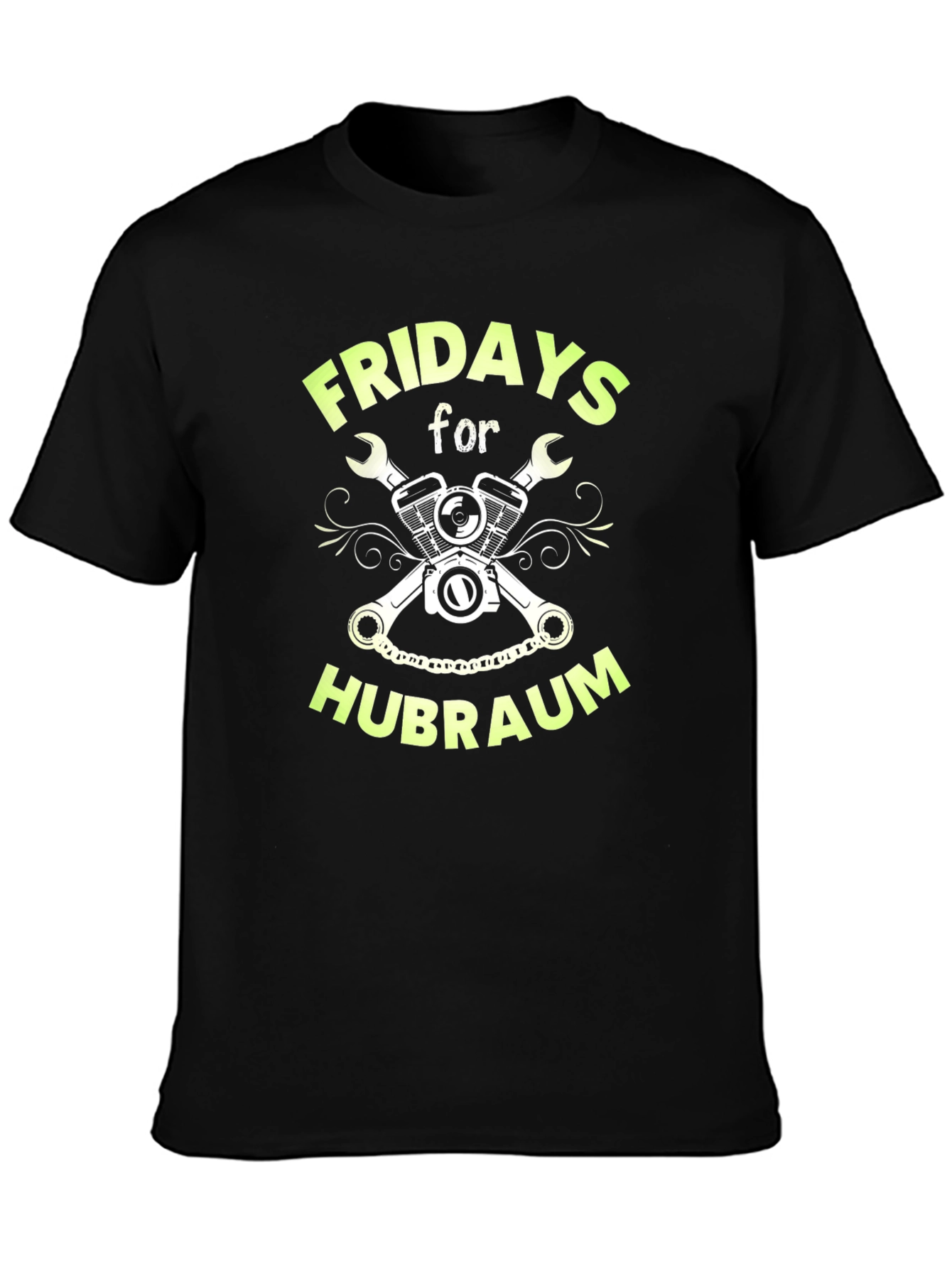 Fridays for Hubraum Graphic T-Shirt - Black