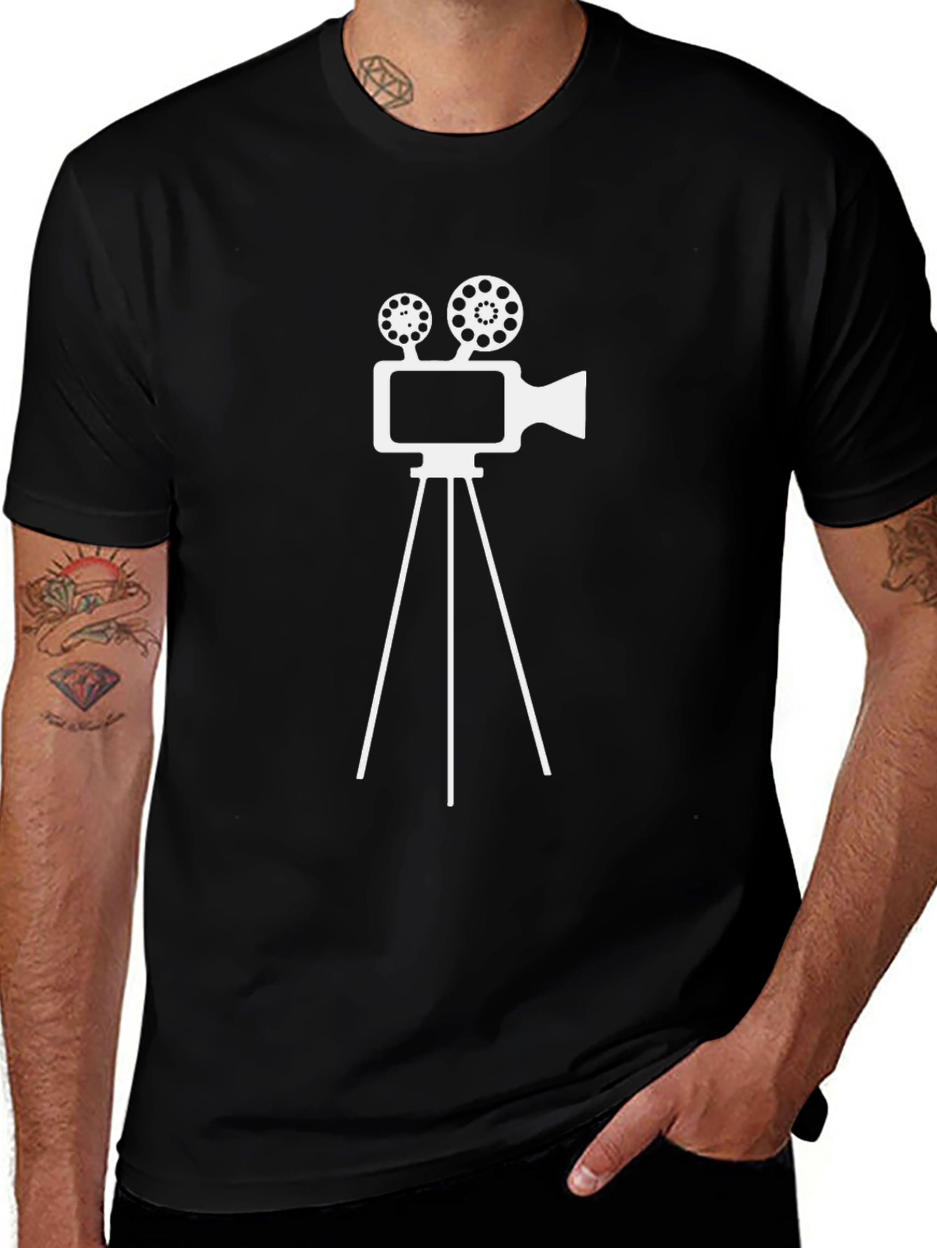 Classic Film Camera T-Shirt - Movie Buff Apparel
