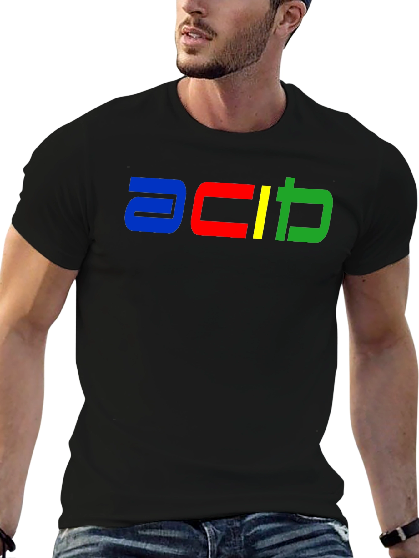 Retro Pixel Logo T-Shirt - Classic Style