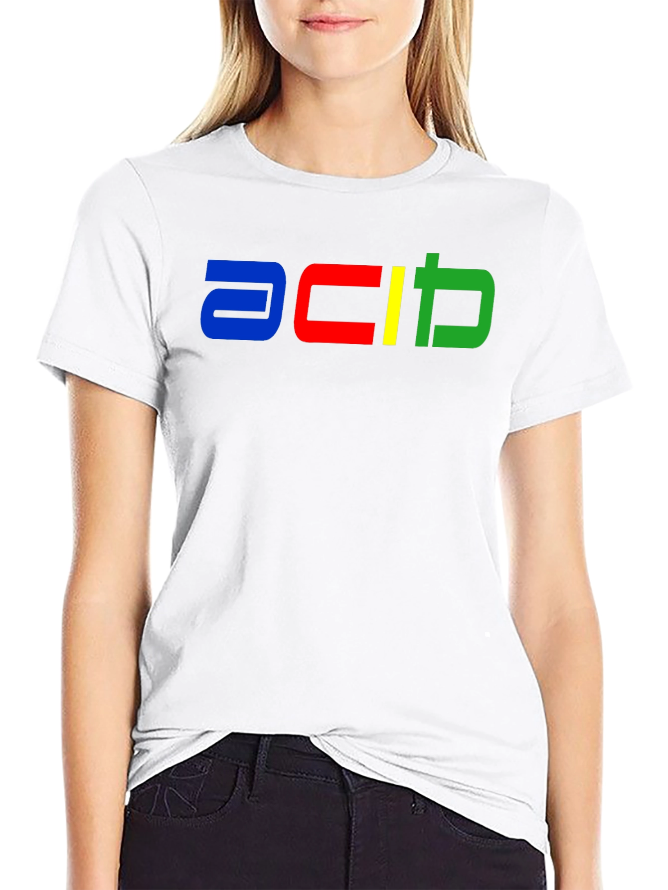 Retro Pixel Logo T-Shirt - Classic Style