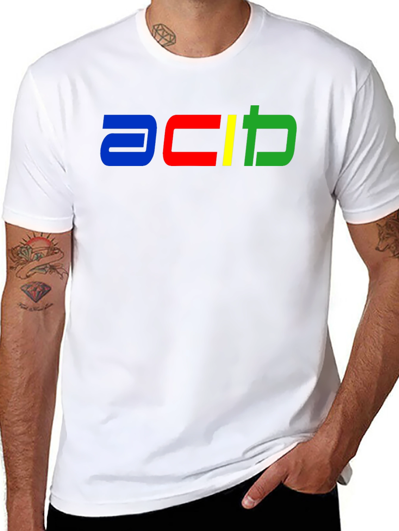 Retro Pixel Logo T-Shirt - Classic Style