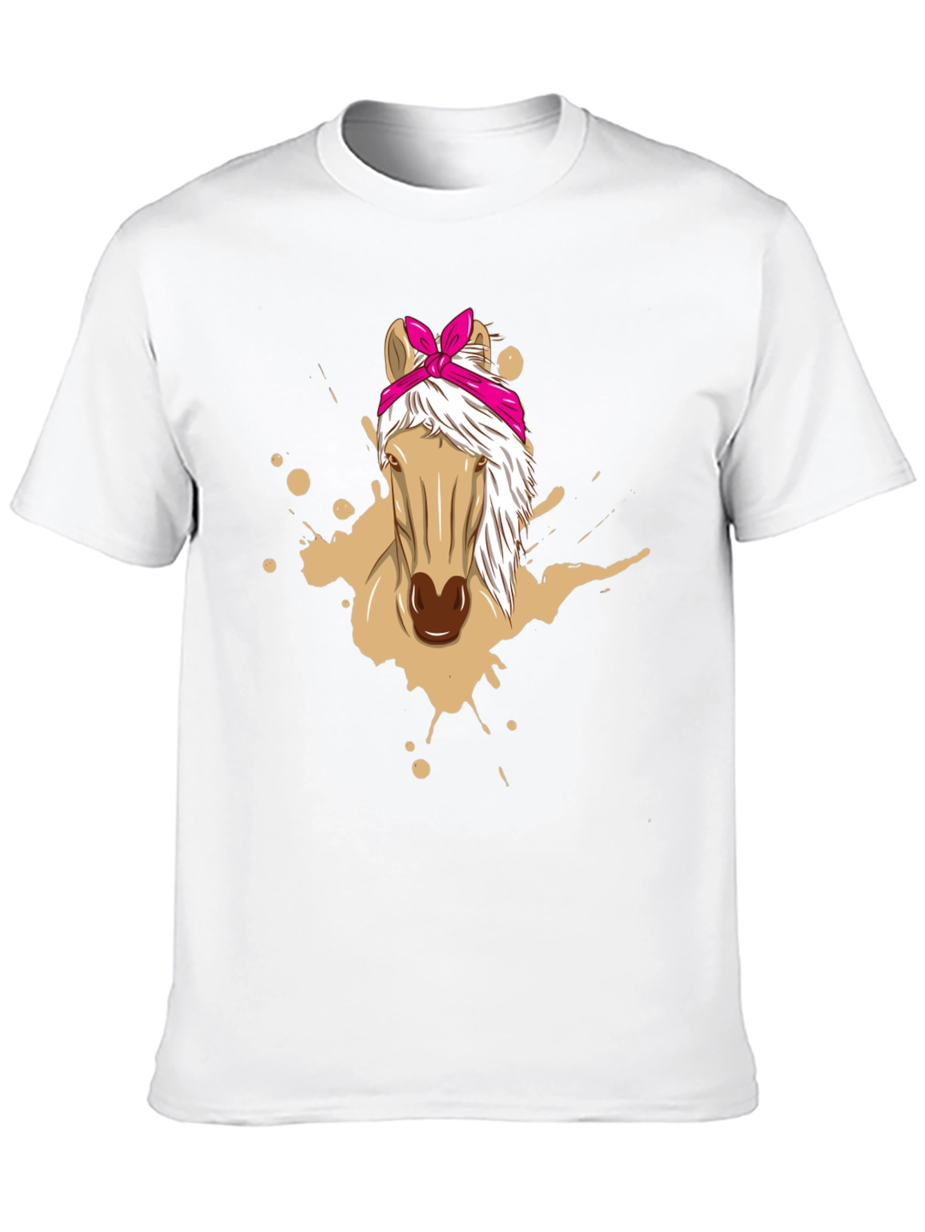 Horse Bandana Graphic Tee - Mens Black T-Shirt