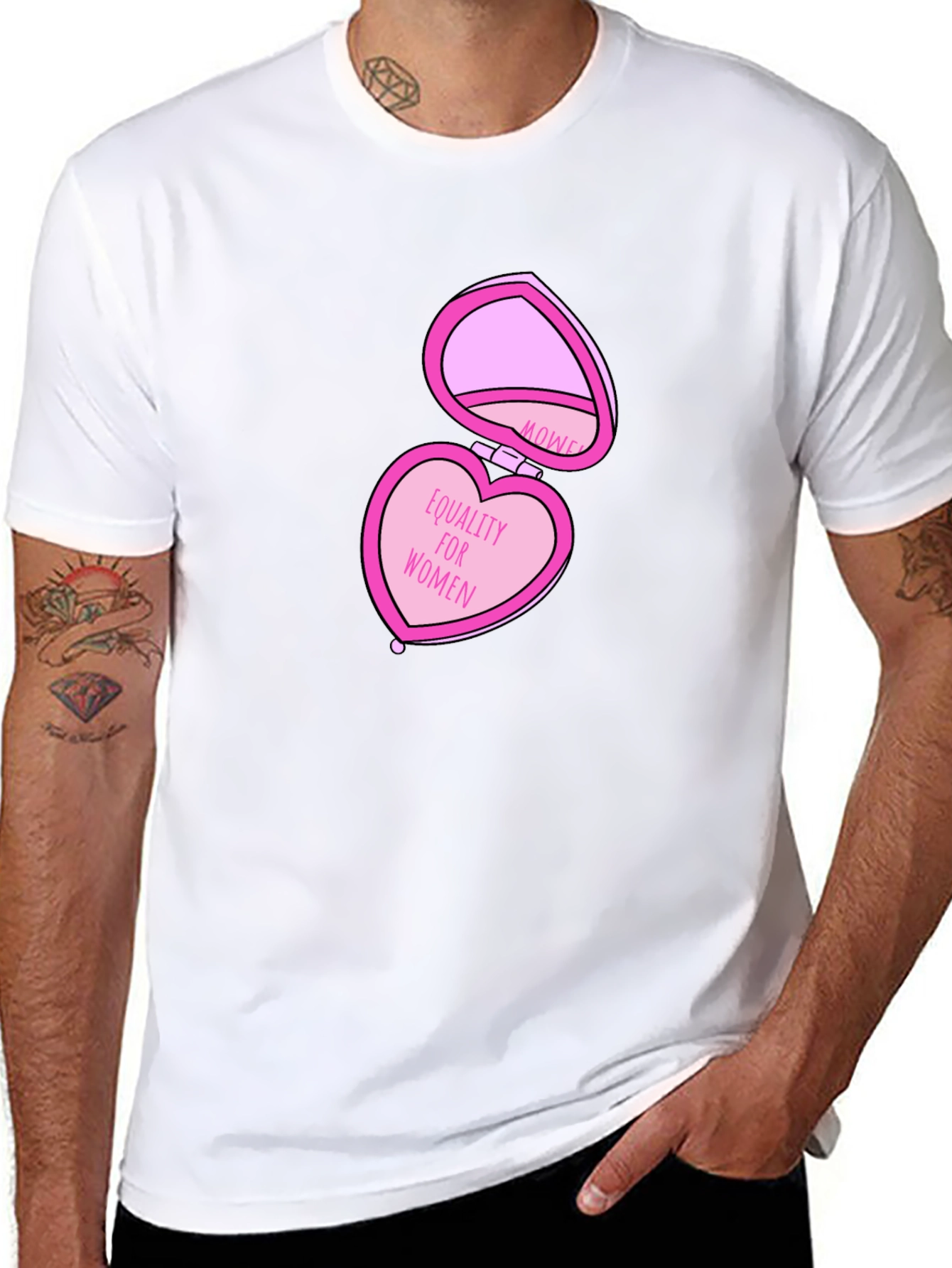 Equality For Women Heart-Shaped Locket T-Shirt
