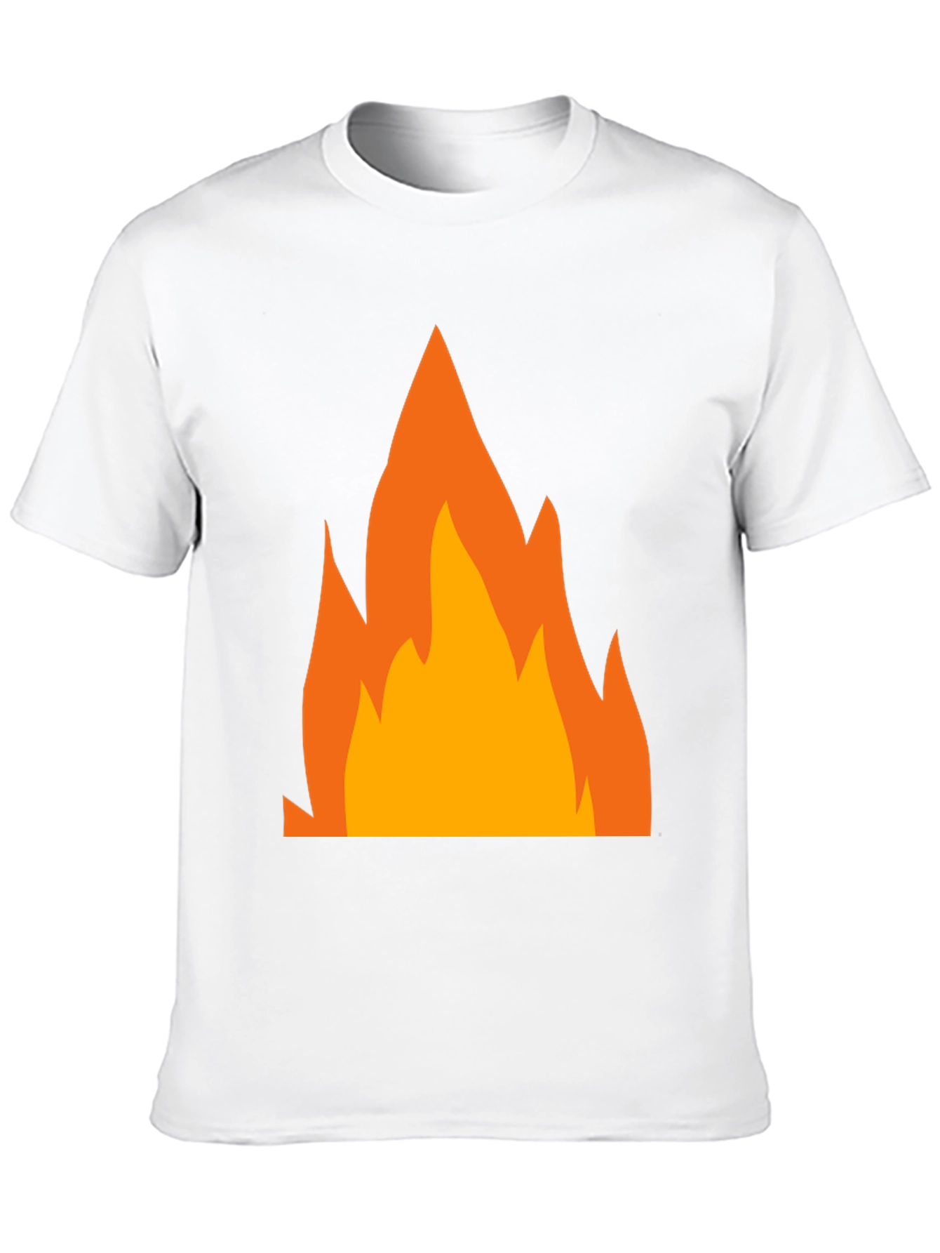 Fiery Graphic Tee - Bold Black T-Shirt