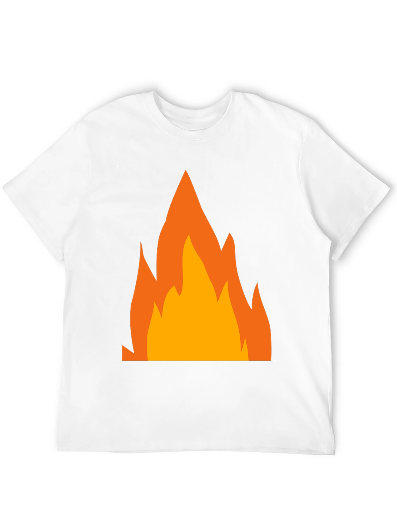 Fiery Graphic Tee - Bold Black T-Shirt