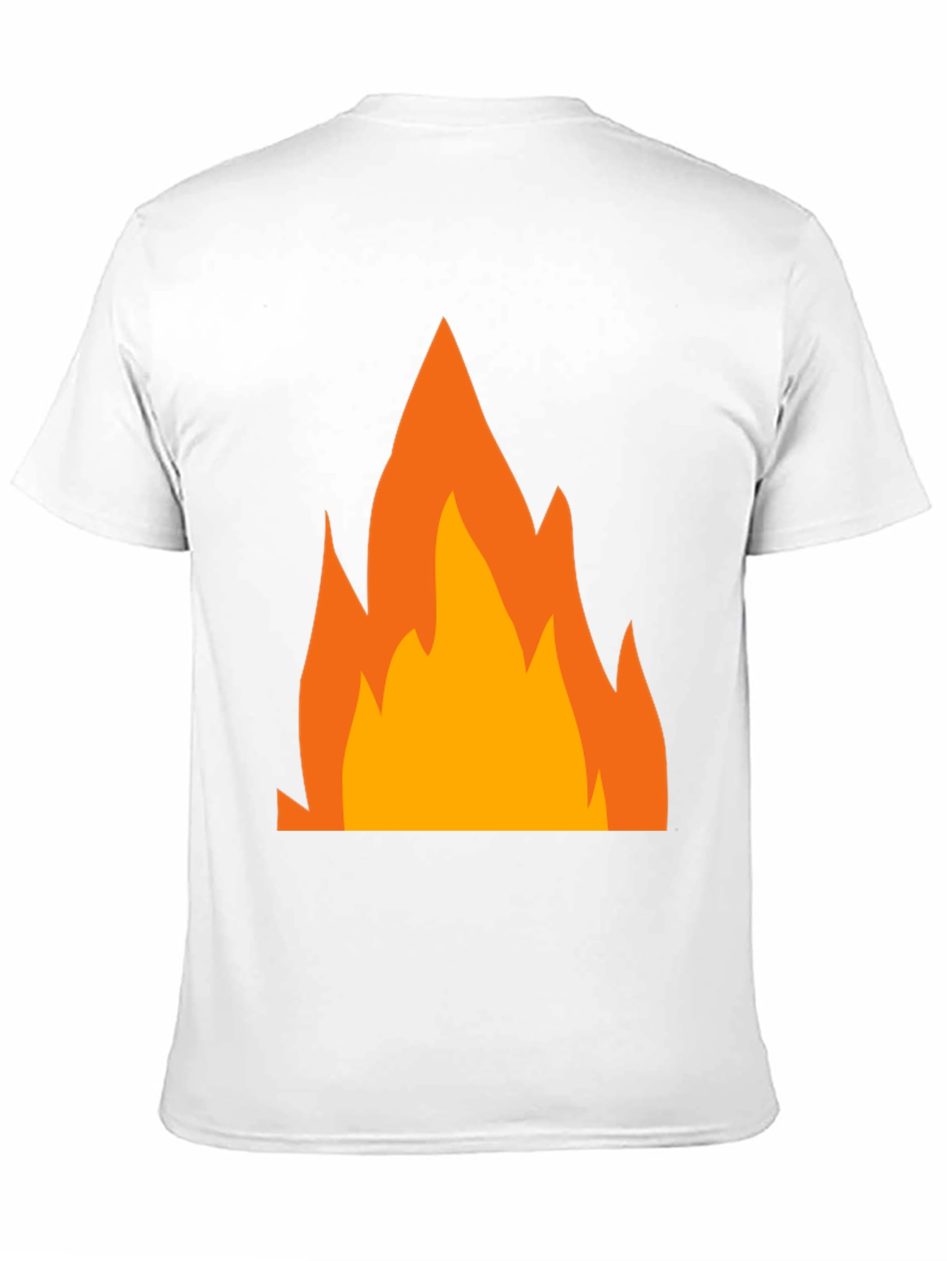 Fiery Graphic Tee - Bold Black T-Shirt