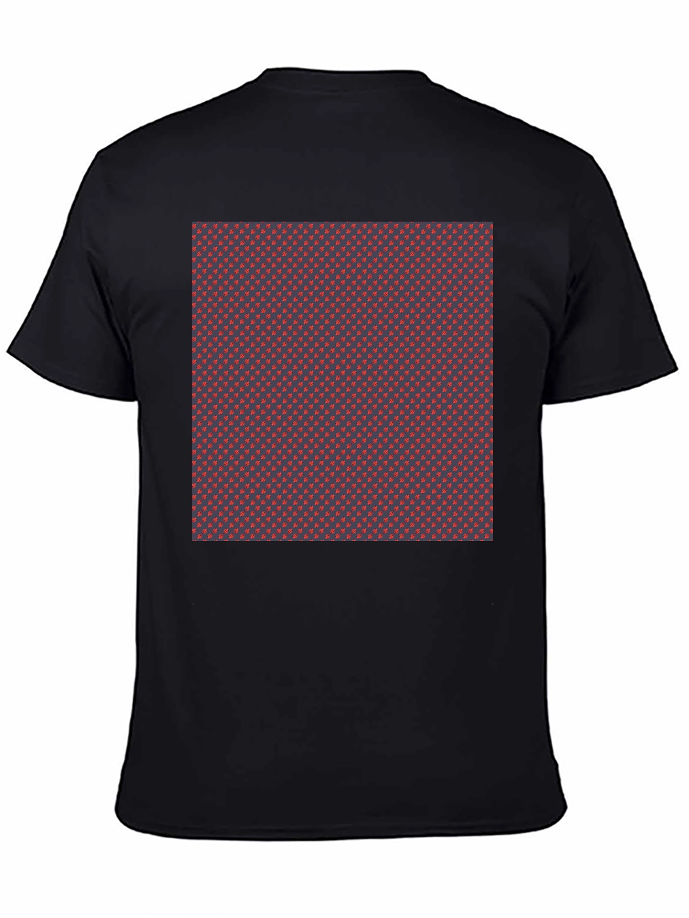 Patterned Crew Neck T-Shirt - Casual Style