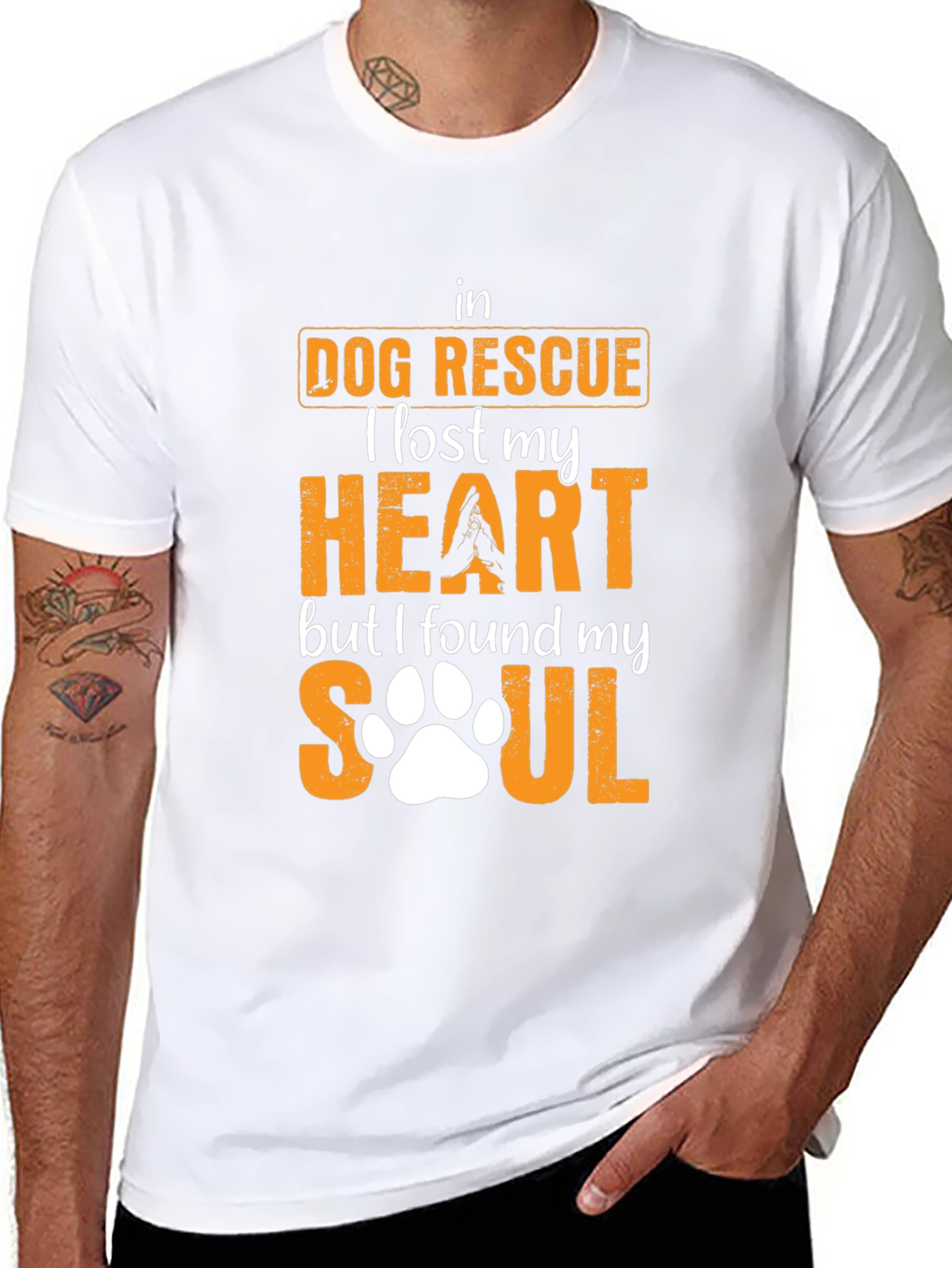 Dog Rescue Heart & Soul Tee